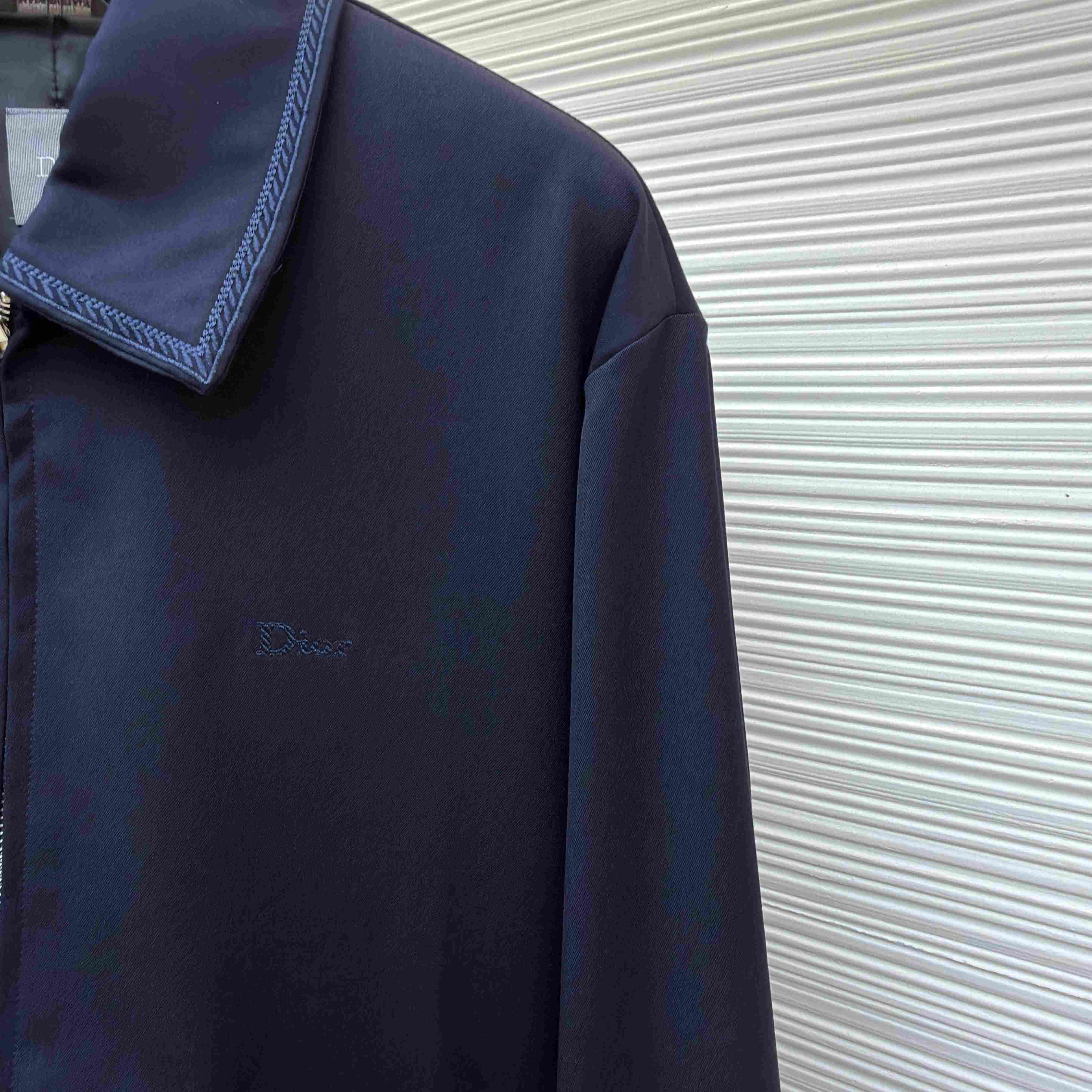 Dior Zipped Jacket With Dior Moulures Embroideries - DesignerGu