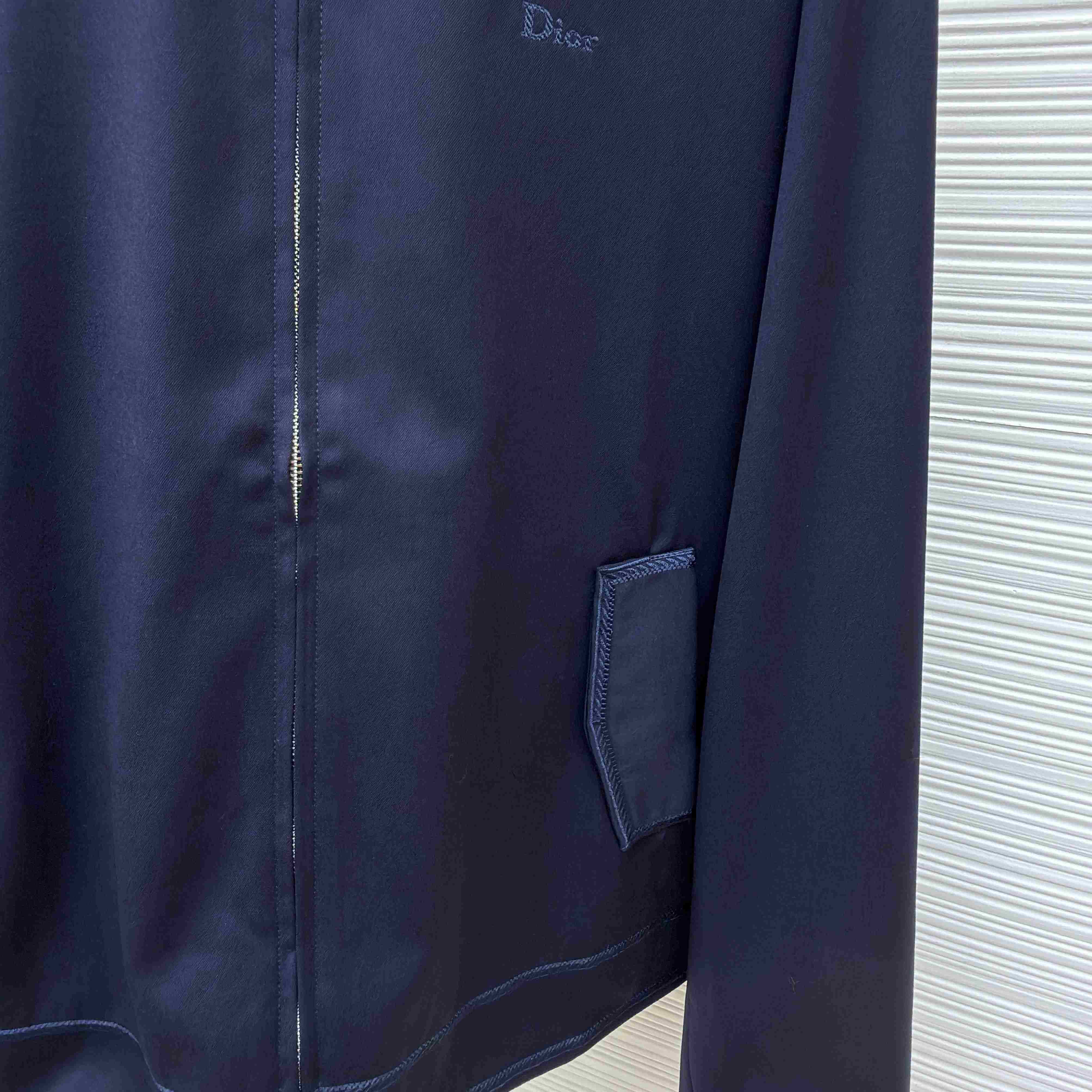Dior Zipped Jacket With Dior Moulures Embroideries - DesignerGu