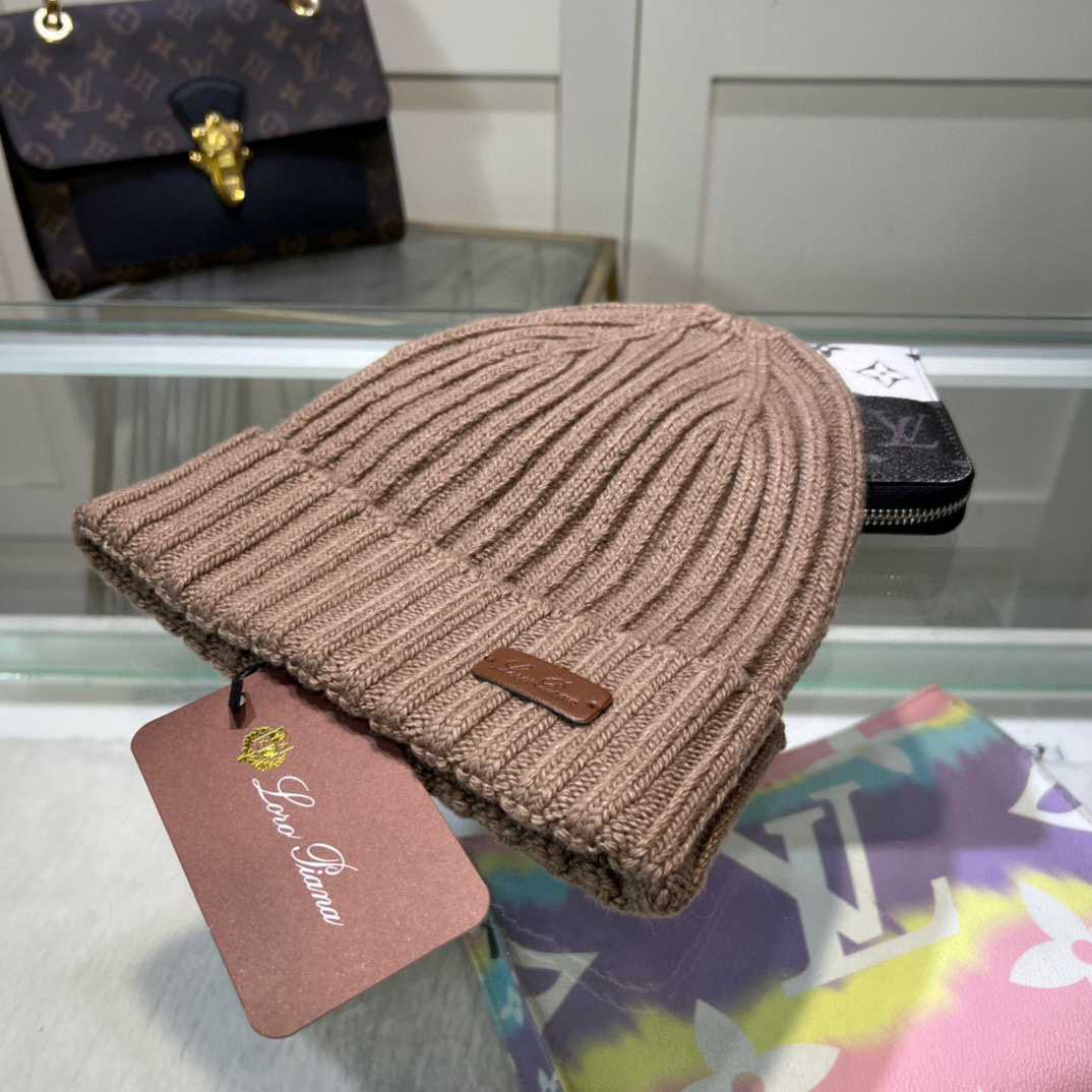 Loro Piana Niseko Leather-Trimmed Cotton Beanie - DesignerGu