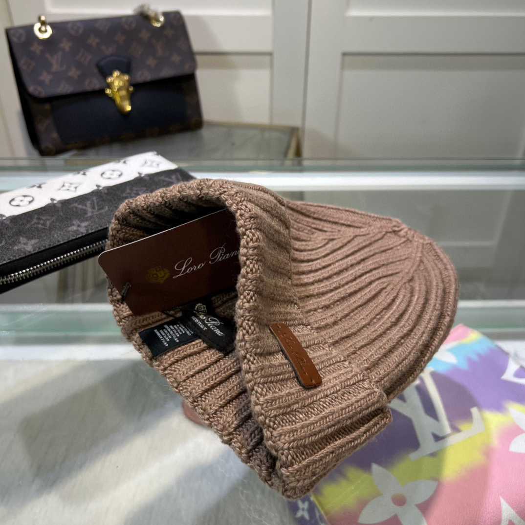 Loro Piana Niseko Leather-Trimmed Cotton Beanie - DesignerGu