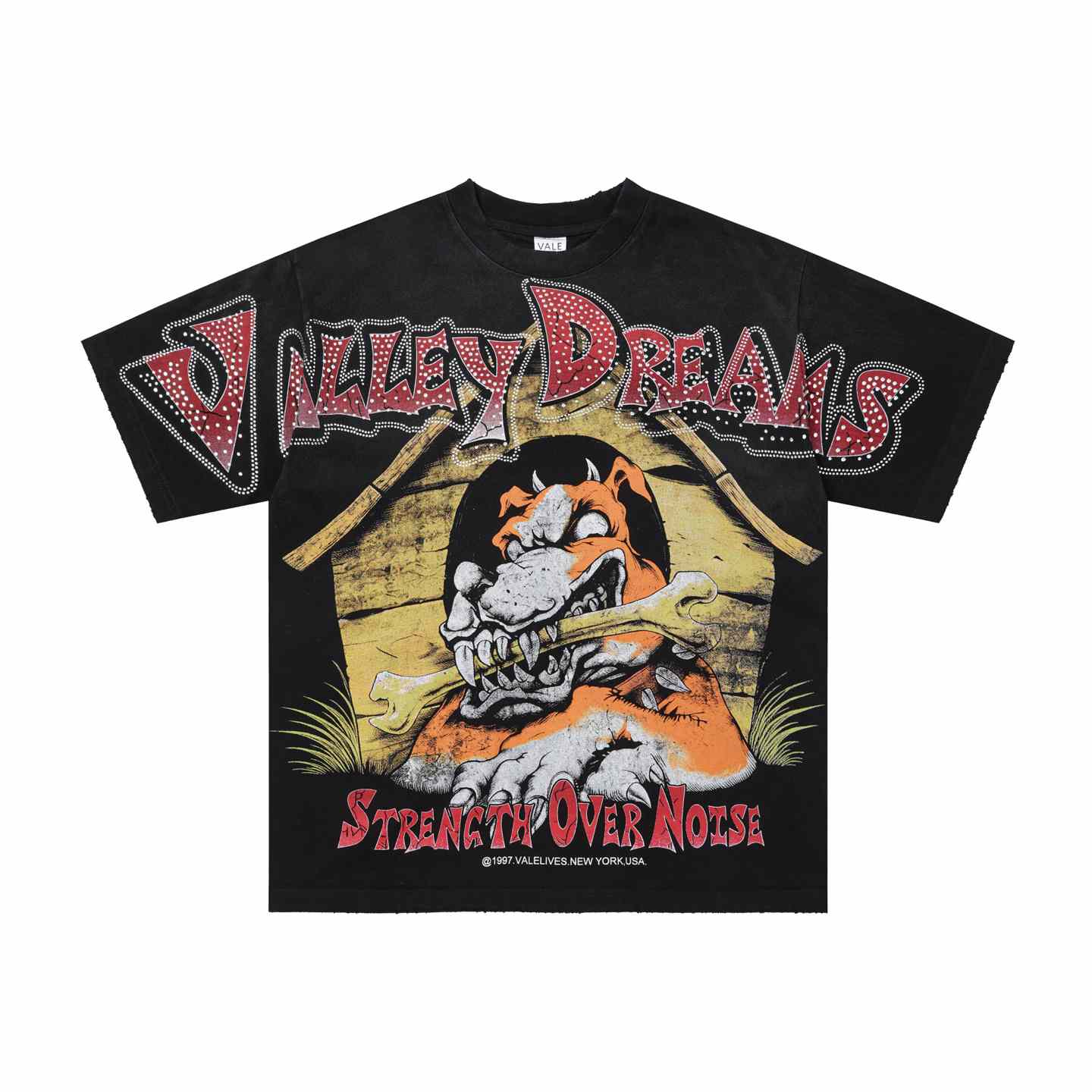 Vale Forever Doghouse Bling Tee 'Black' - DesignerGu