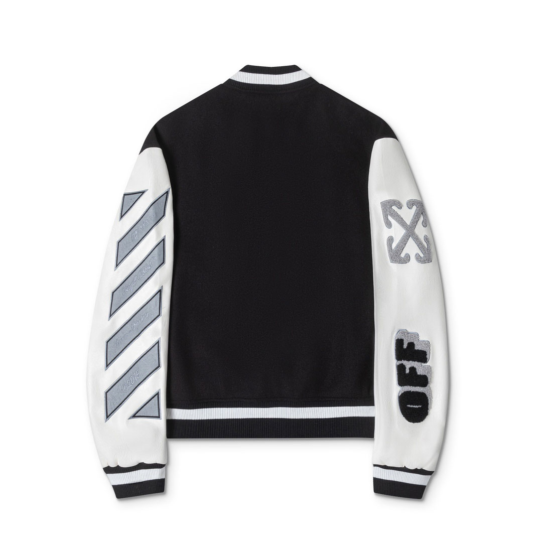 Off-White™ Lea Appliqué Varsity Jacket - DesignerGu