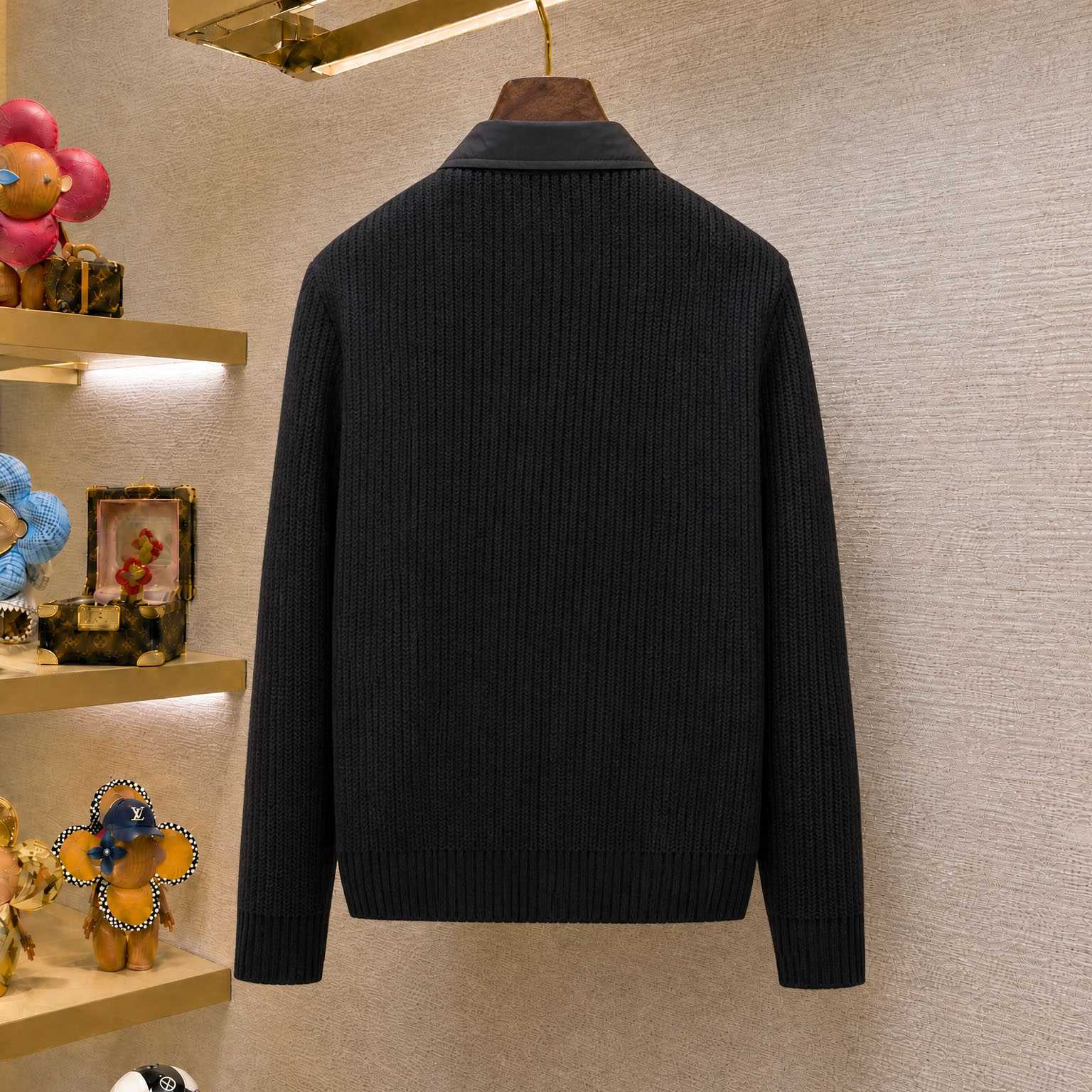 Prada Wool and Re-Nylon Gabardine Cardigan - DesignerGu