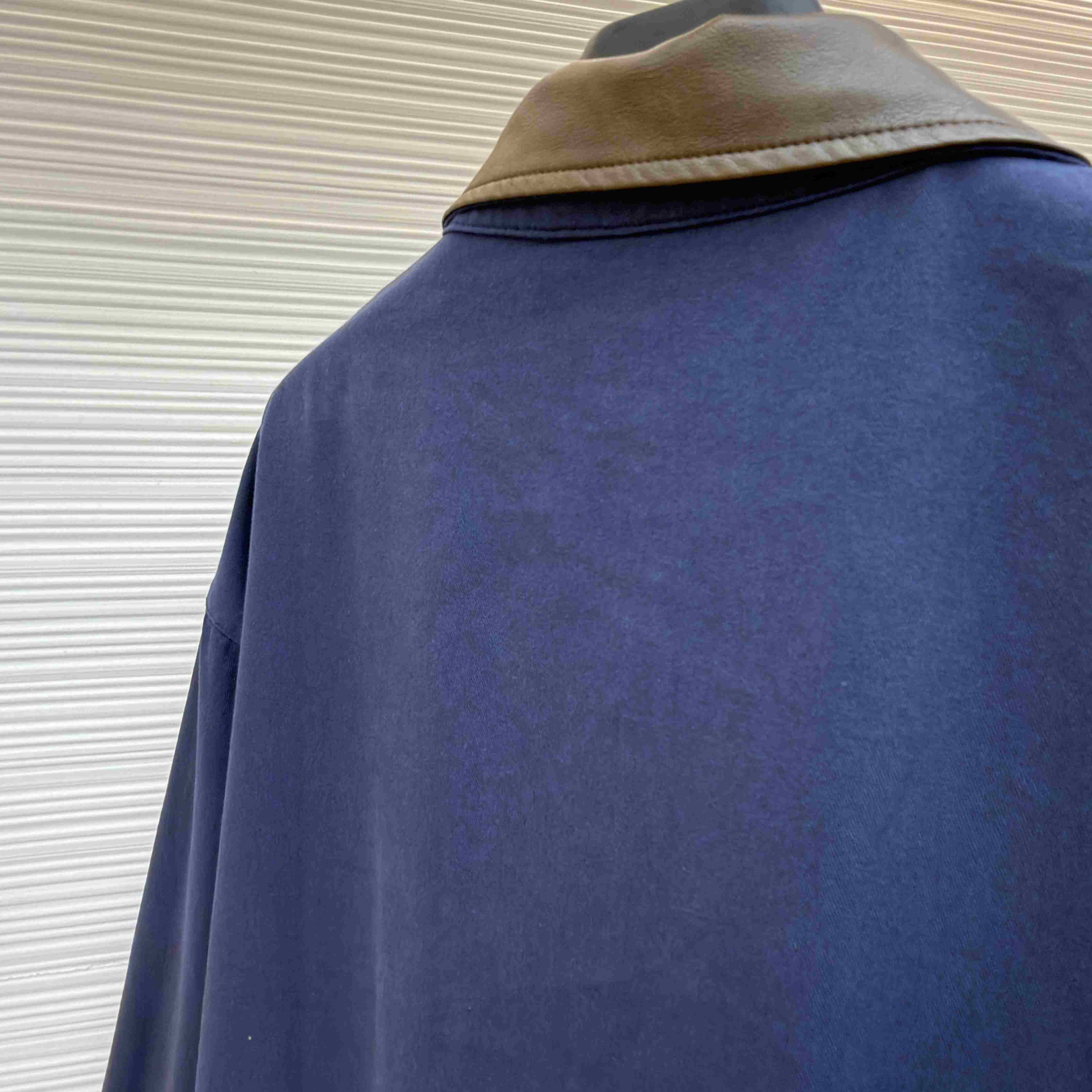 Prada Cotton Jacket With Leather Details - DesignerGu