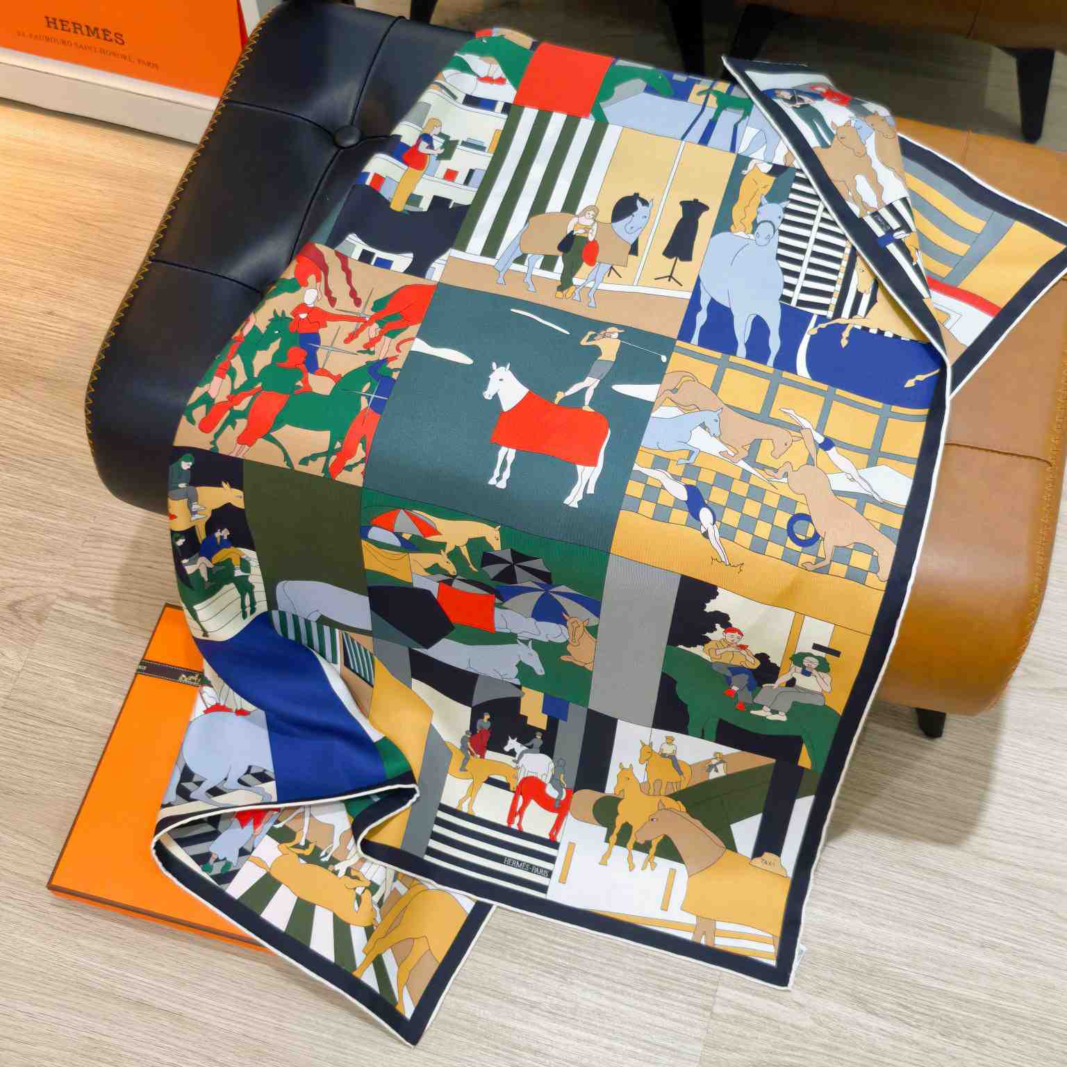Hermes Mon Cheval Et Moi Scarf 90 - DesignerGu