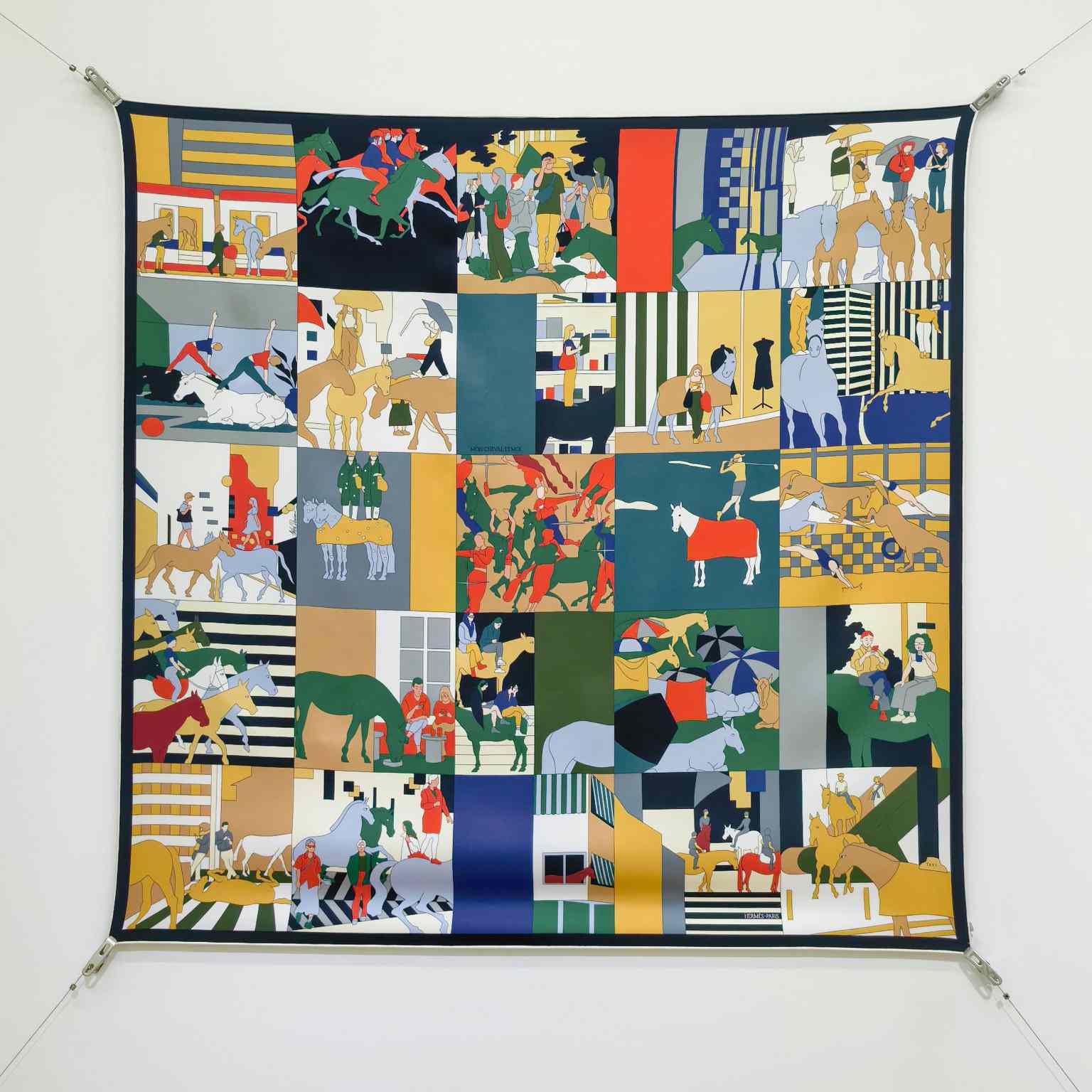 Hermes Mon Cheval Et Moi Scarf 90 - DesignerGu