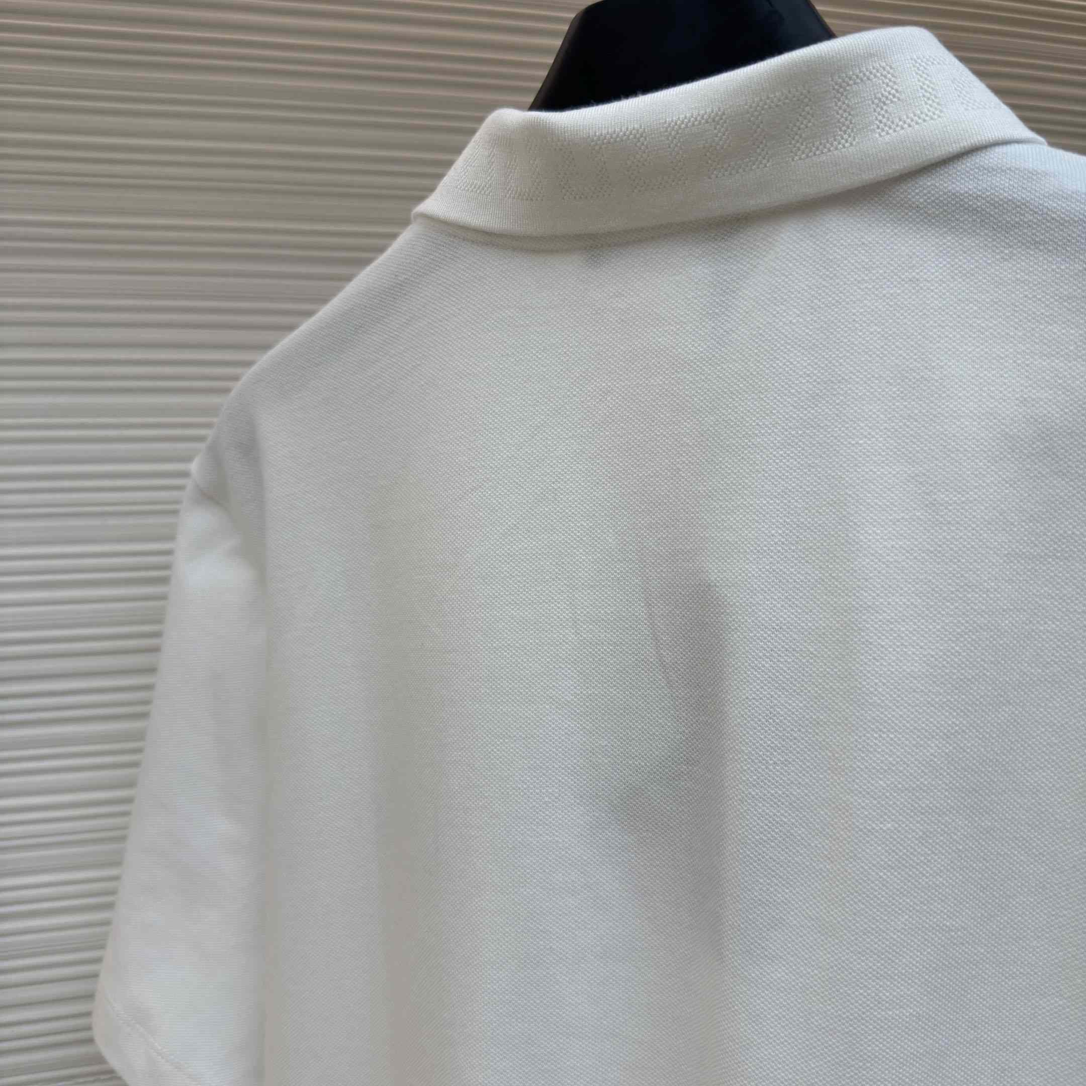 Versace Embroidered Cotton Piqué Polo - DesignerGu