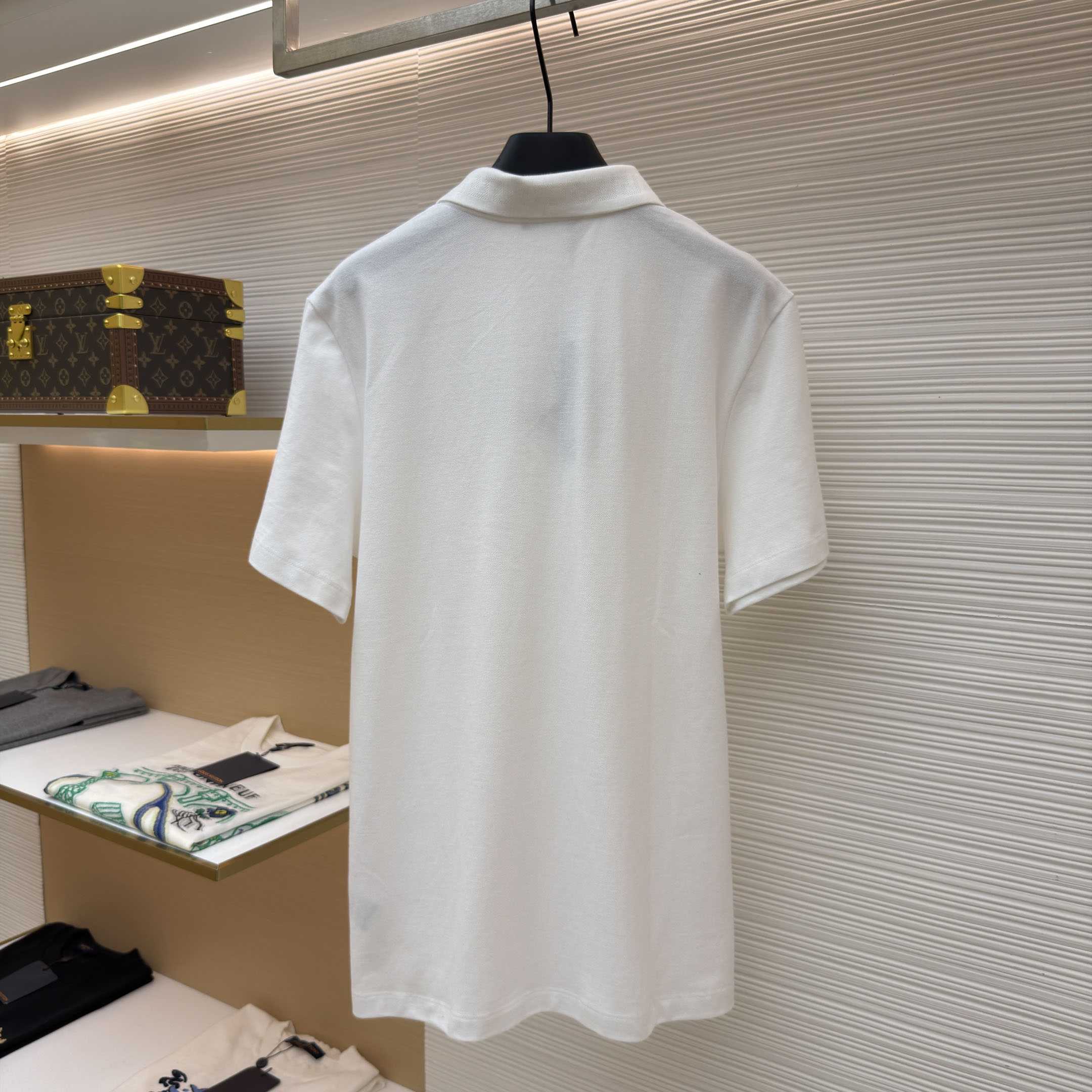 Versace Embroidered Cotton Piqué Polo - DesignerGu