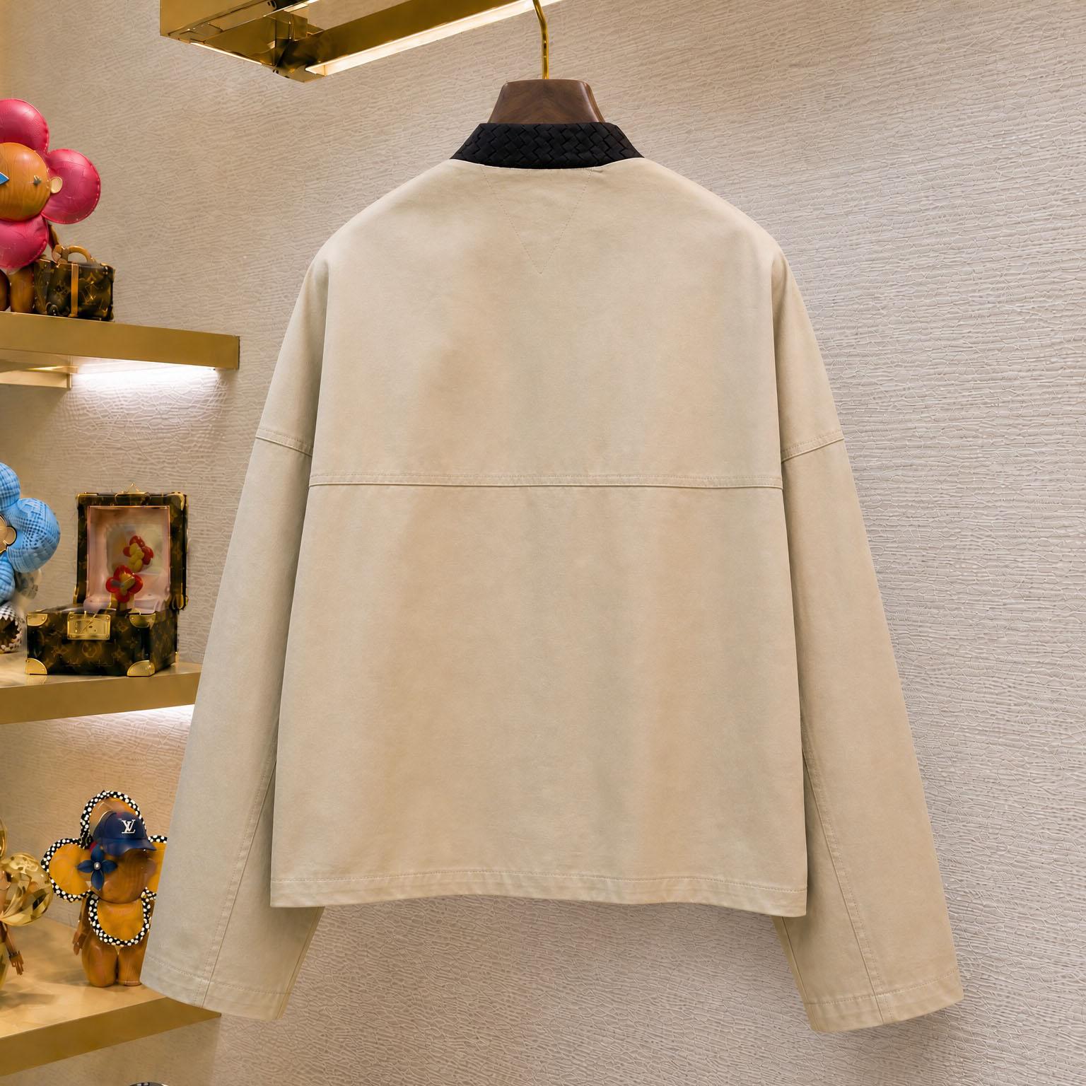 Bottega Veneta Light Cotton Jacket - DesignerGu