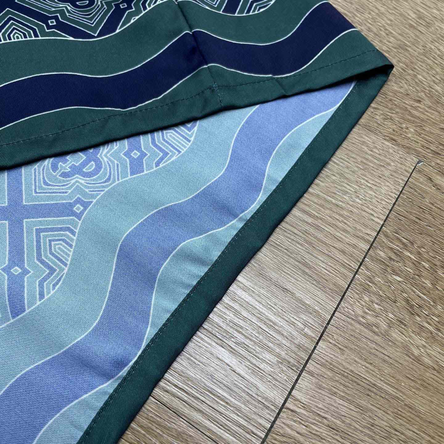 Casablanca Dark Green Radiating Monogram Short Sleeve Silk Shirt CA3605 - DesignerGu