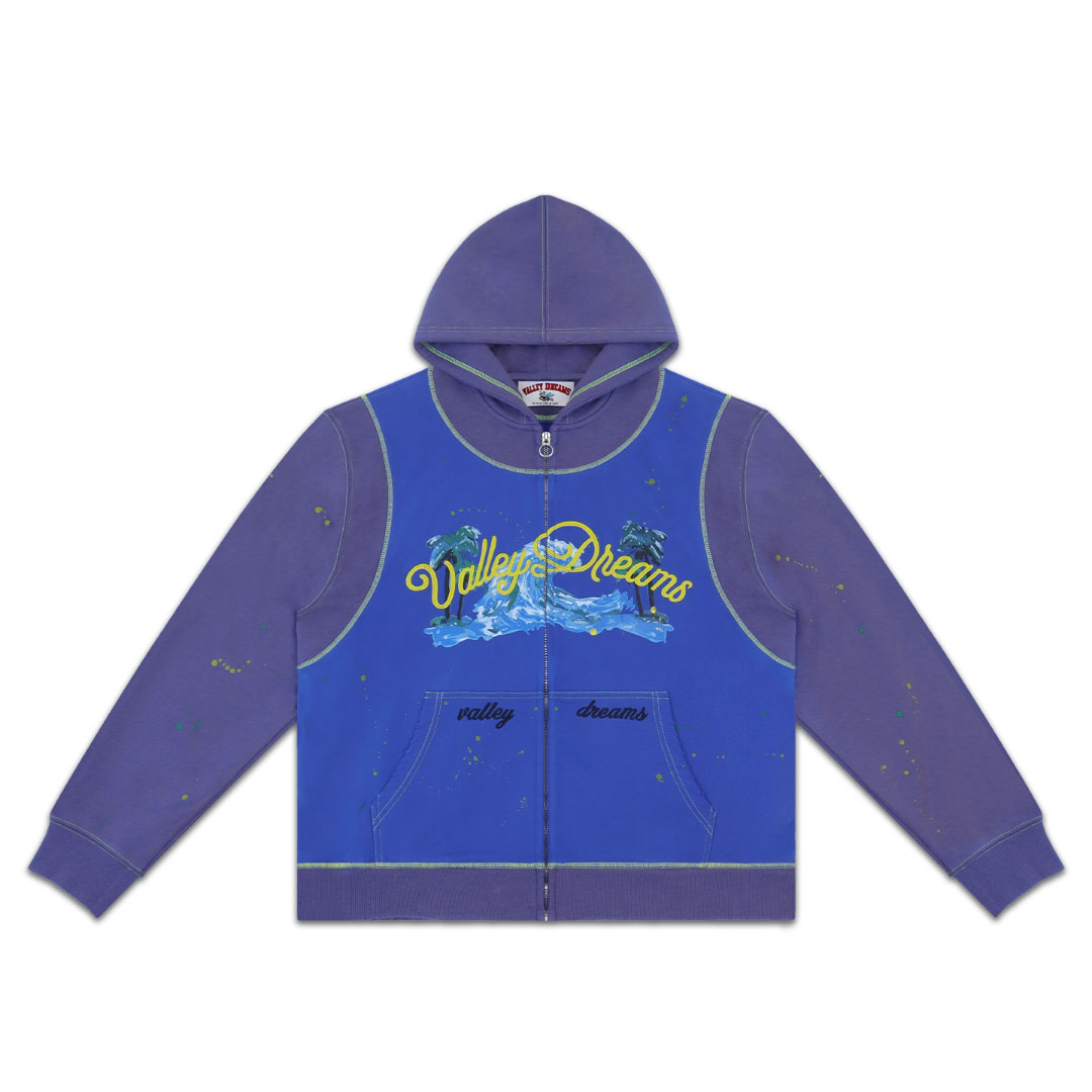 Vale Forever Paradise Zip Up 'Blue' - DesignerGu