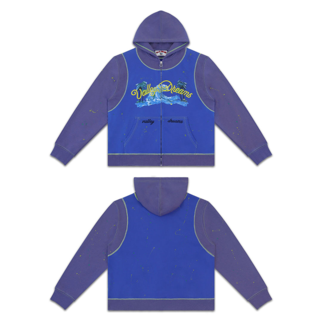Vale Forever Paradise Zip Up 'Blue' - DesignerGu