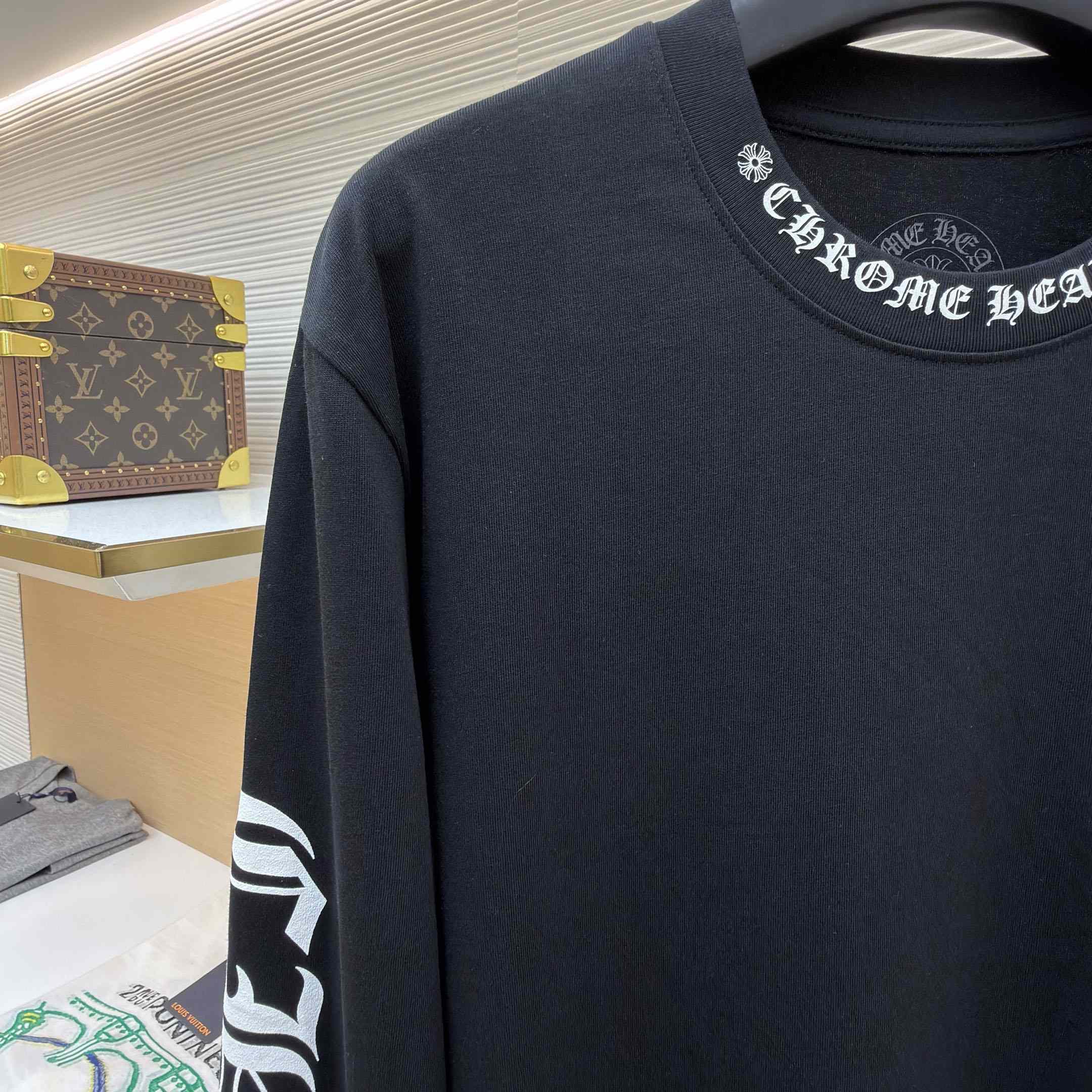 Chrome Hearts  Neck Logo Long Sleeve T-Shirt - DesignerGu