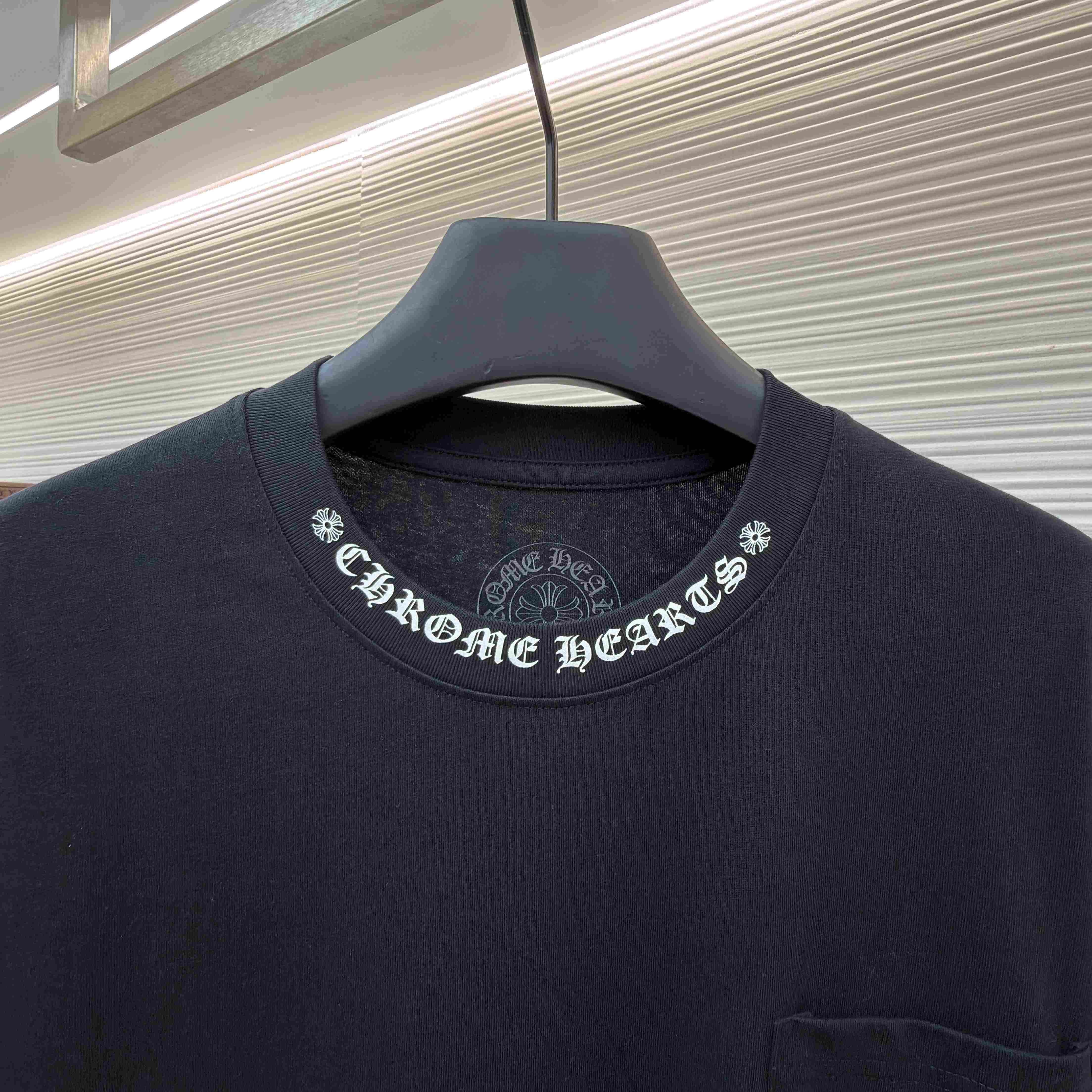 Chrome Hearts  Neck Logo Long Sleeve T-Shirt - DesignerGu