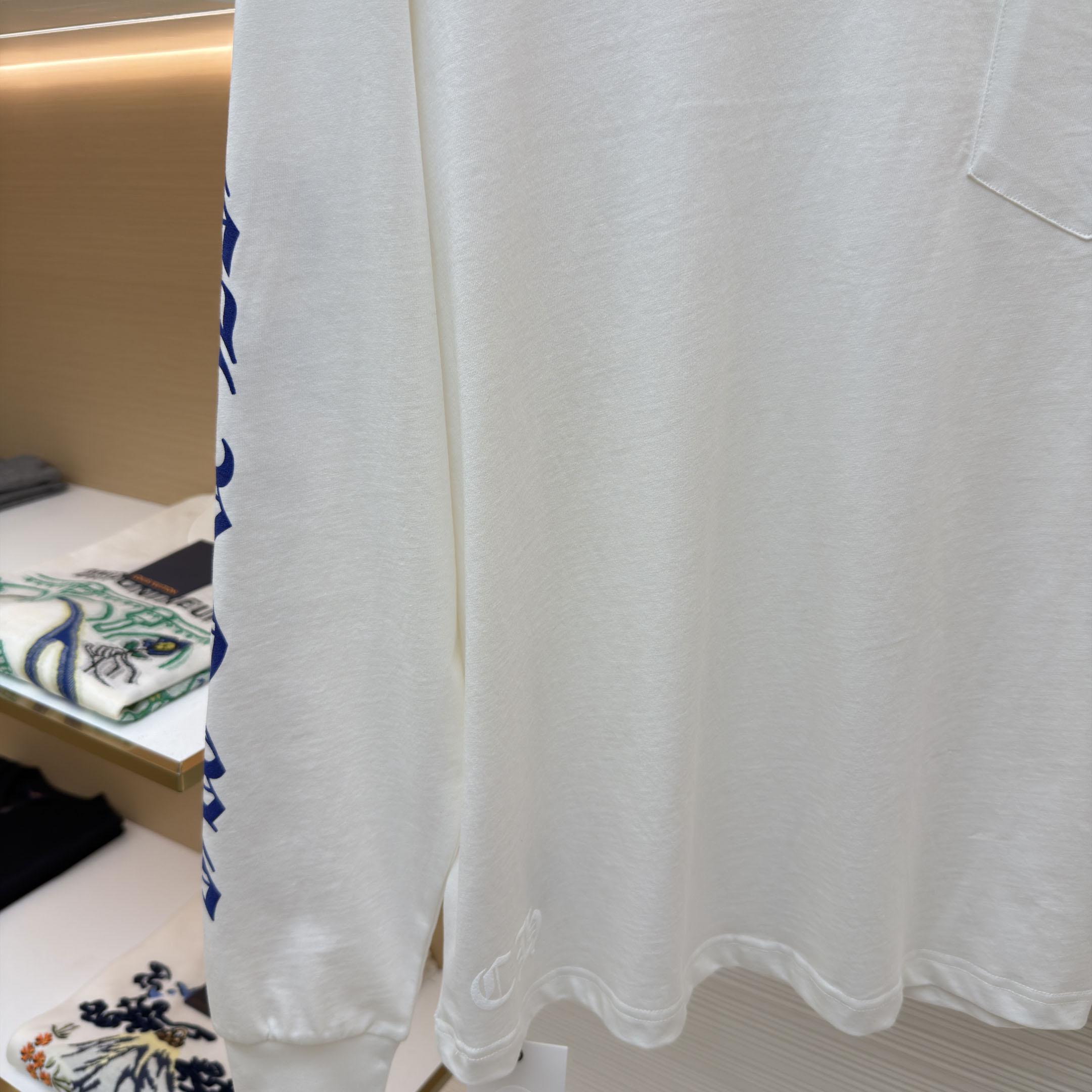 Chrome Hearts  Blue Neck Long Sleeve Tee - DesignerGu