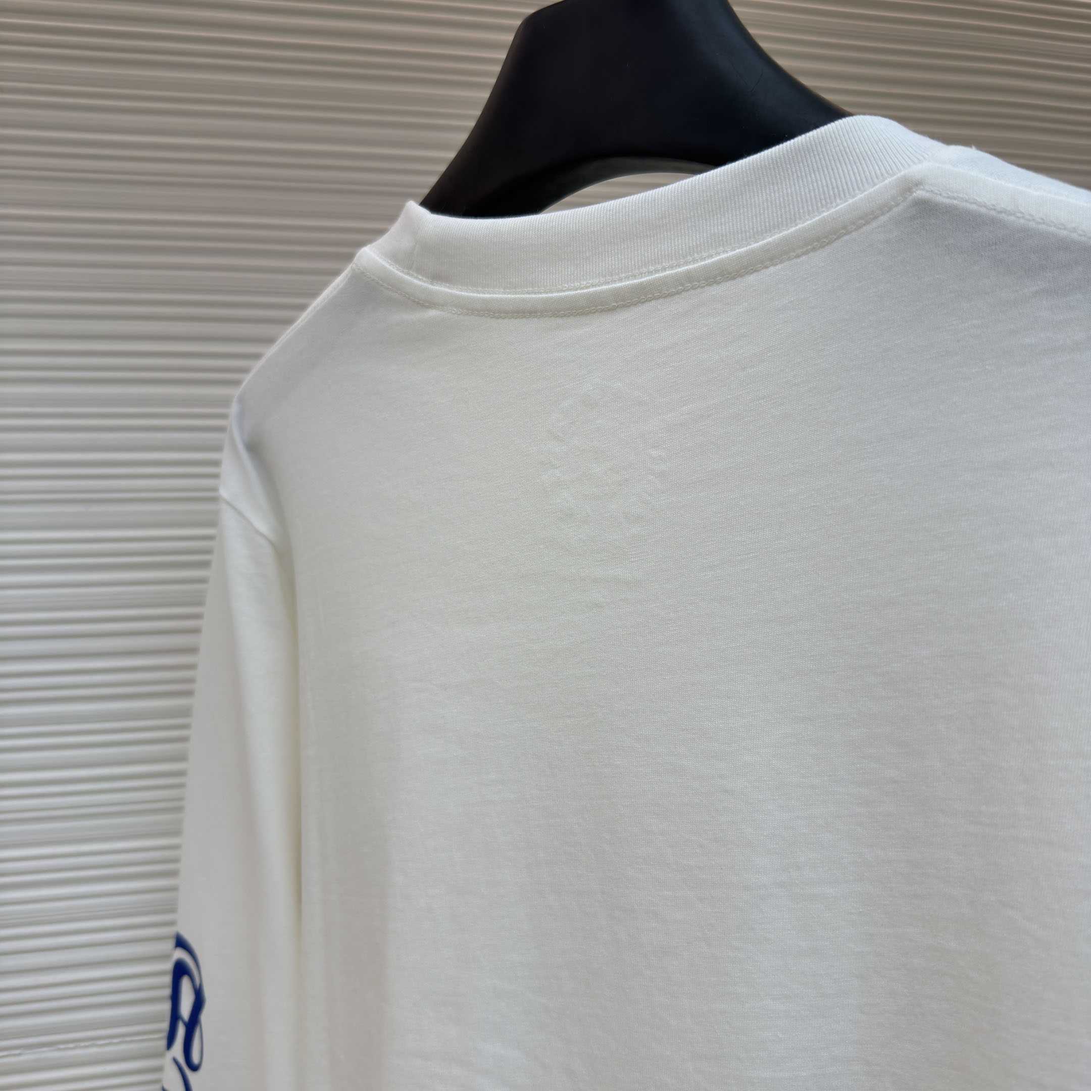 Chrome Hearts  Blue Neck Long Sleeve Tee - DesignerGu