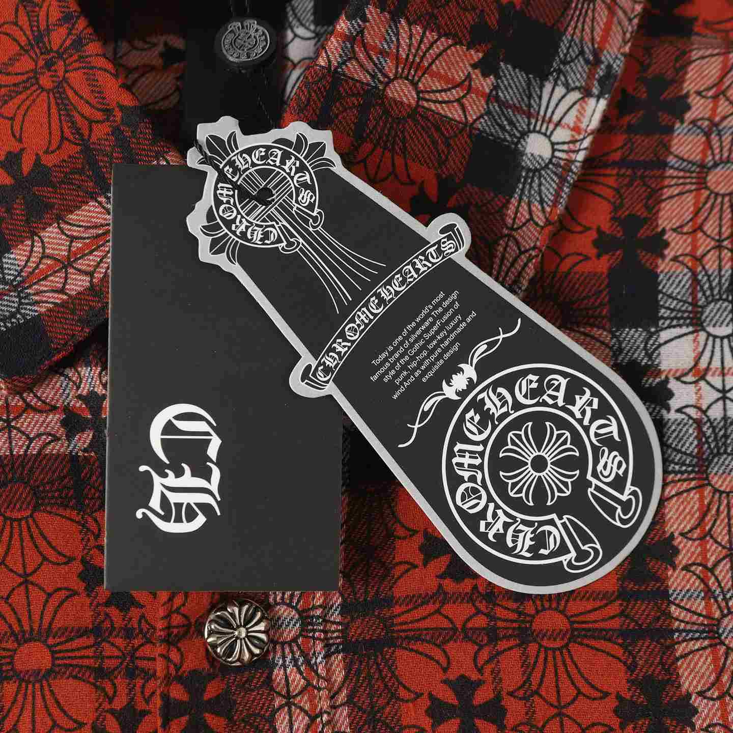 Chrome Hearts Cross Patch Flannel Shirt - DesignerGu