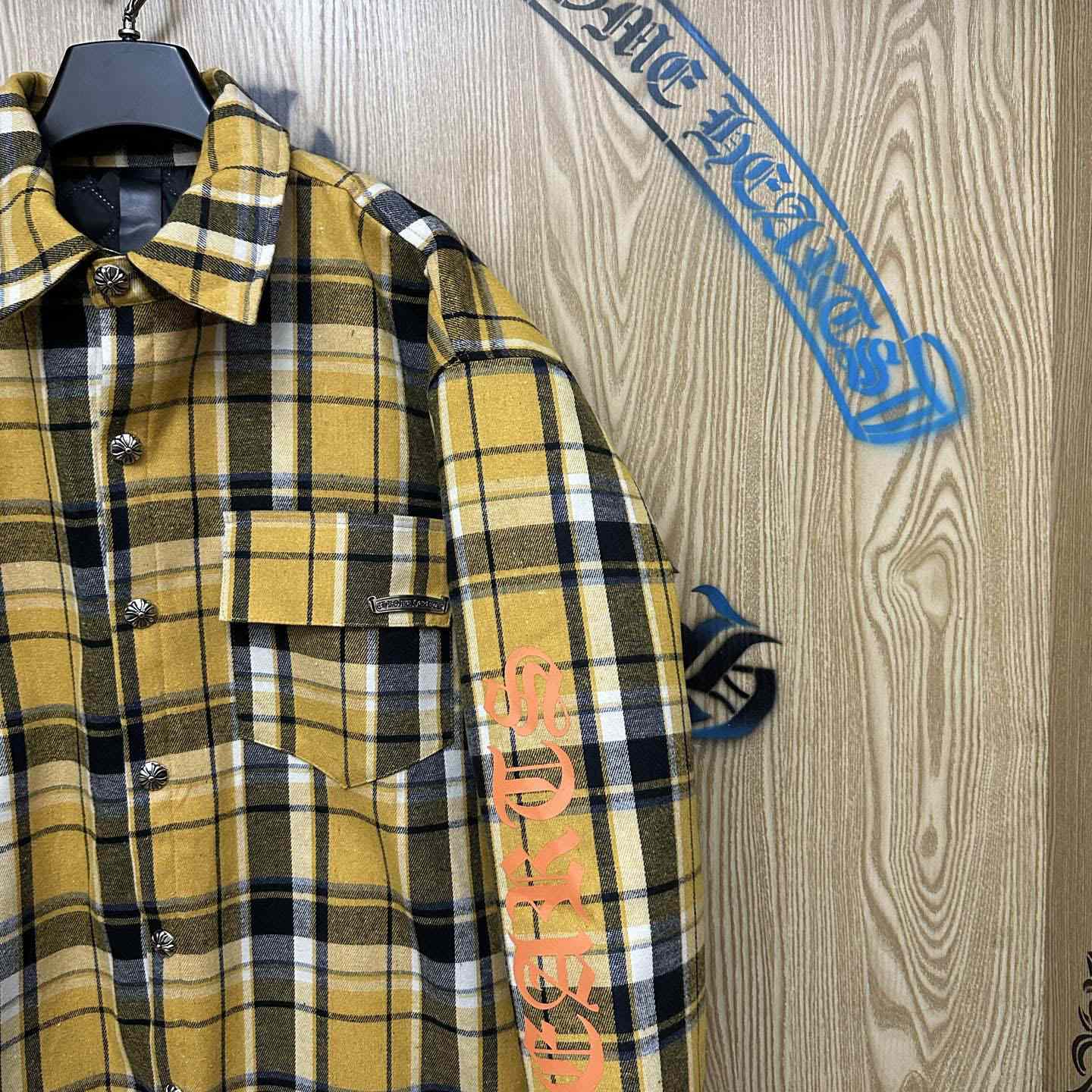 Chrome Hearts Padded Flannel Shirt Jacket - DesignerGu