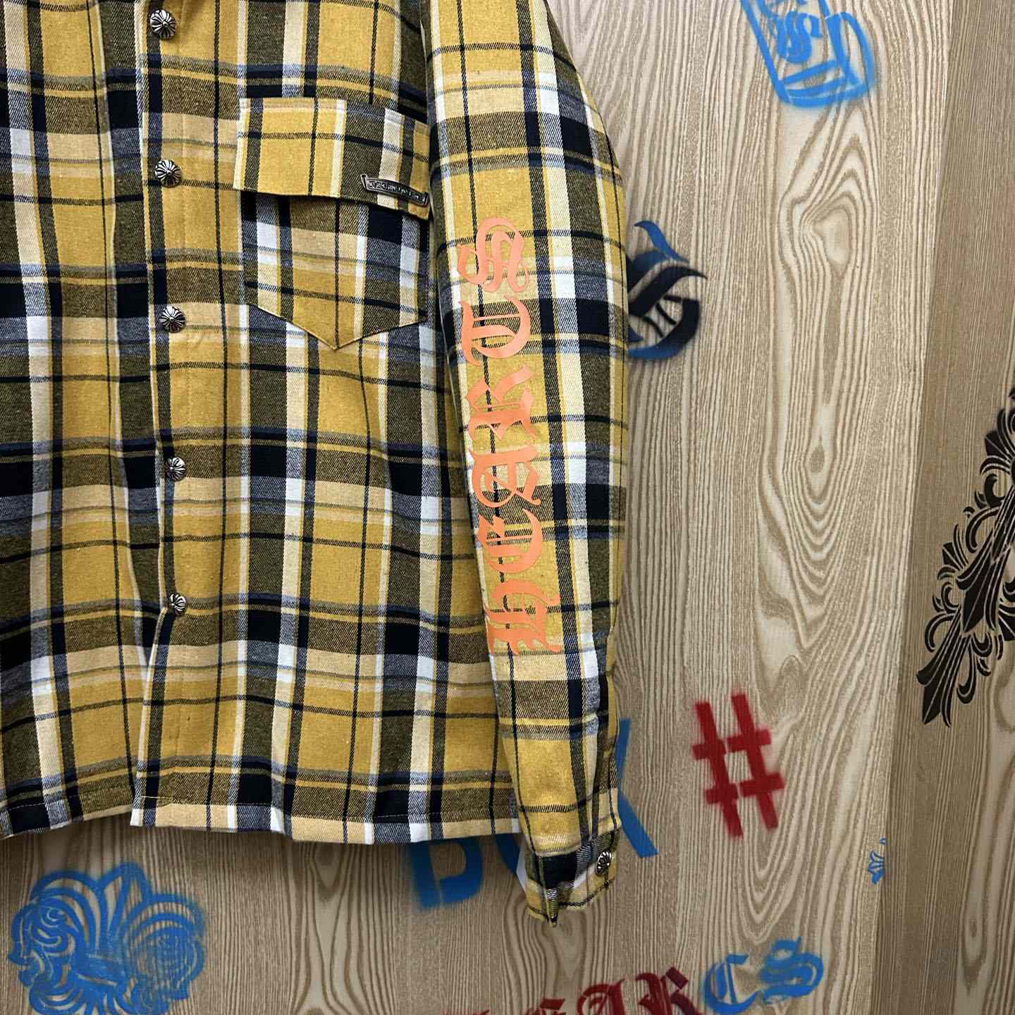 Chrome Hearts Padded Flannel Shirt Jacket - DesignerGu