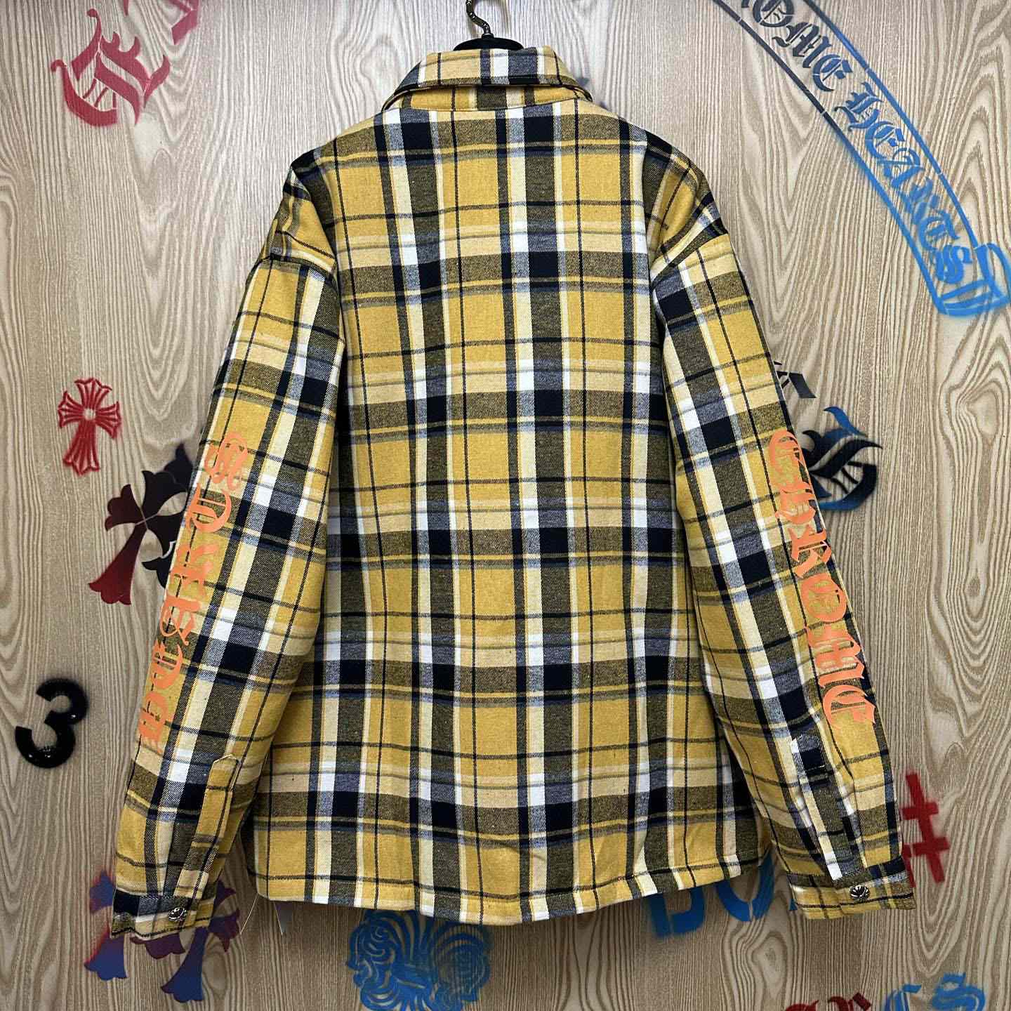 Chrome Hearts Padded Flannel Shirt Jacket - DesignerGu