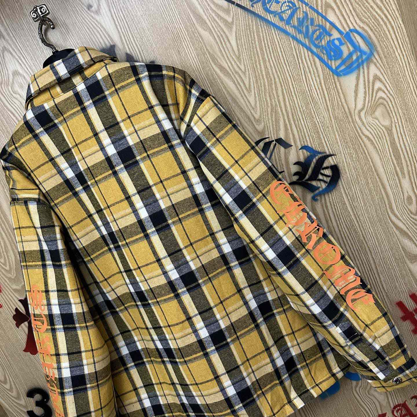 Chrome Hearts Padded Flannel Shirt Jacket - DesignerGu