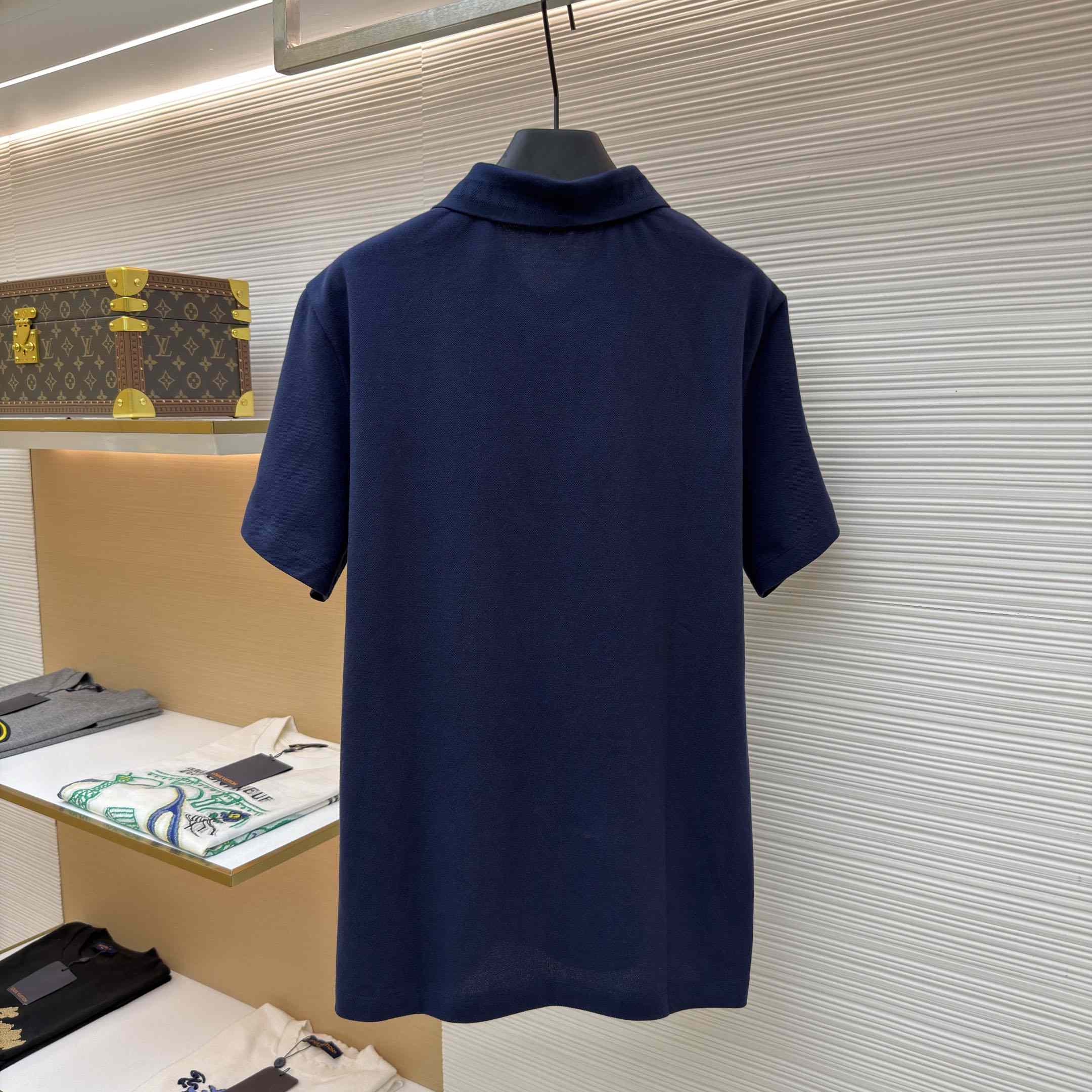 Versace Embroidered Cotton Piqué Polo - DesignerGu