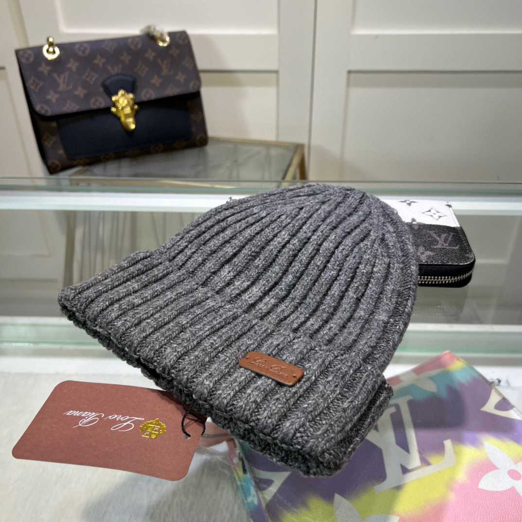 Loro Piana Niseko Leather-Trimmed Cotton Beanie - DesignerGu