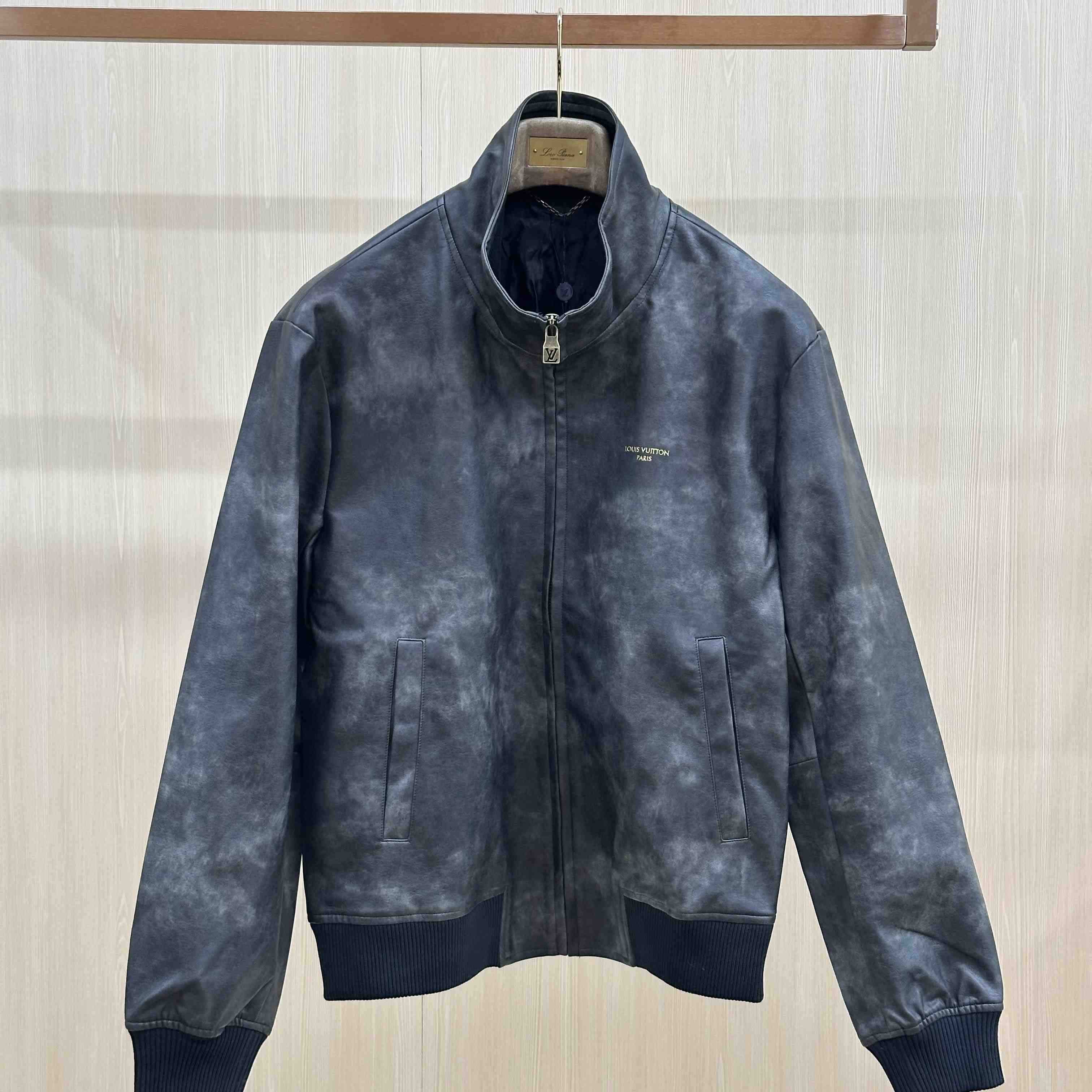 Louis Vuitton Vintage Effect Leather Track Top 1AK6UR - DesignerGu