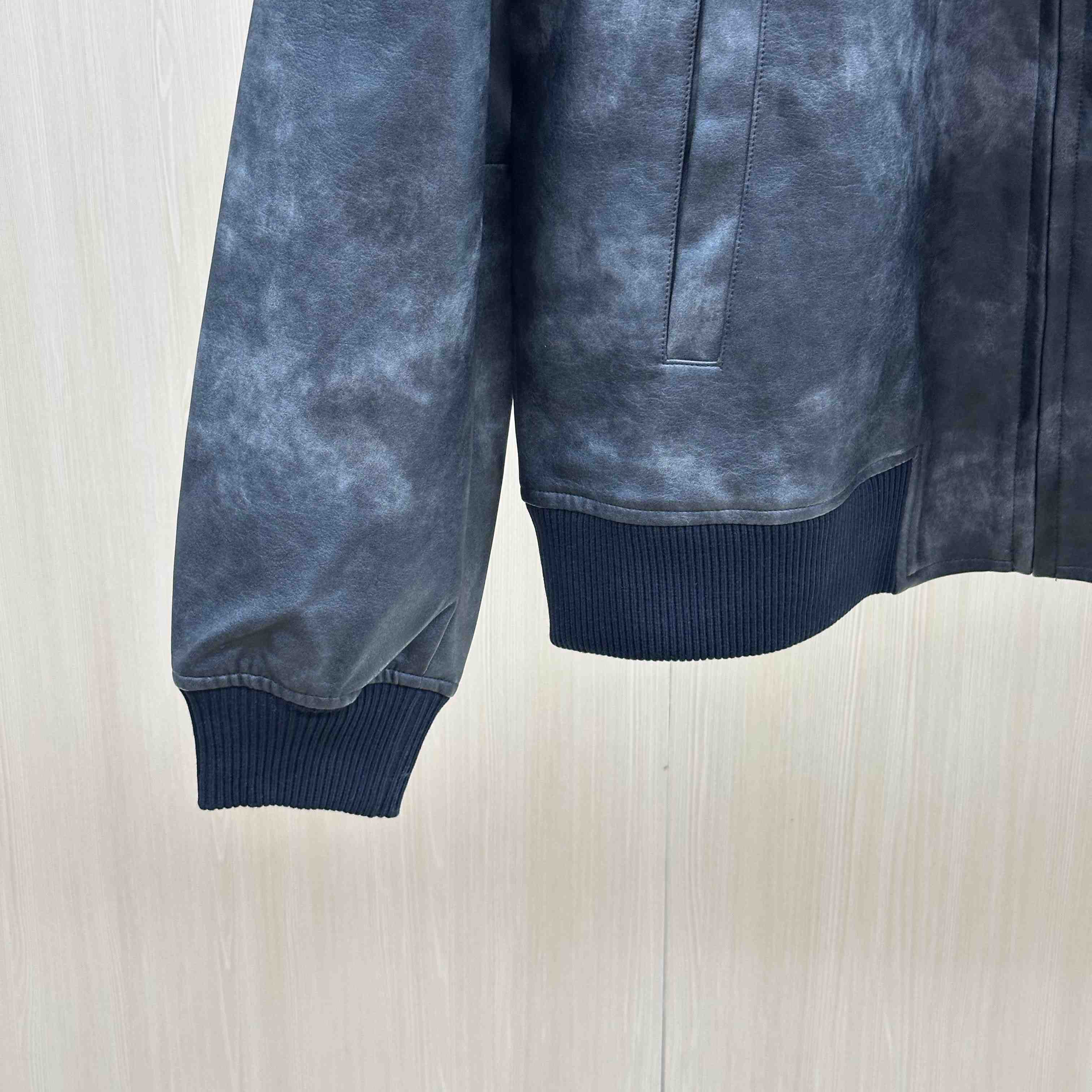 Louis Vuitton Vintage Effect Leather Track Top 1AK6UR - DesignerGu