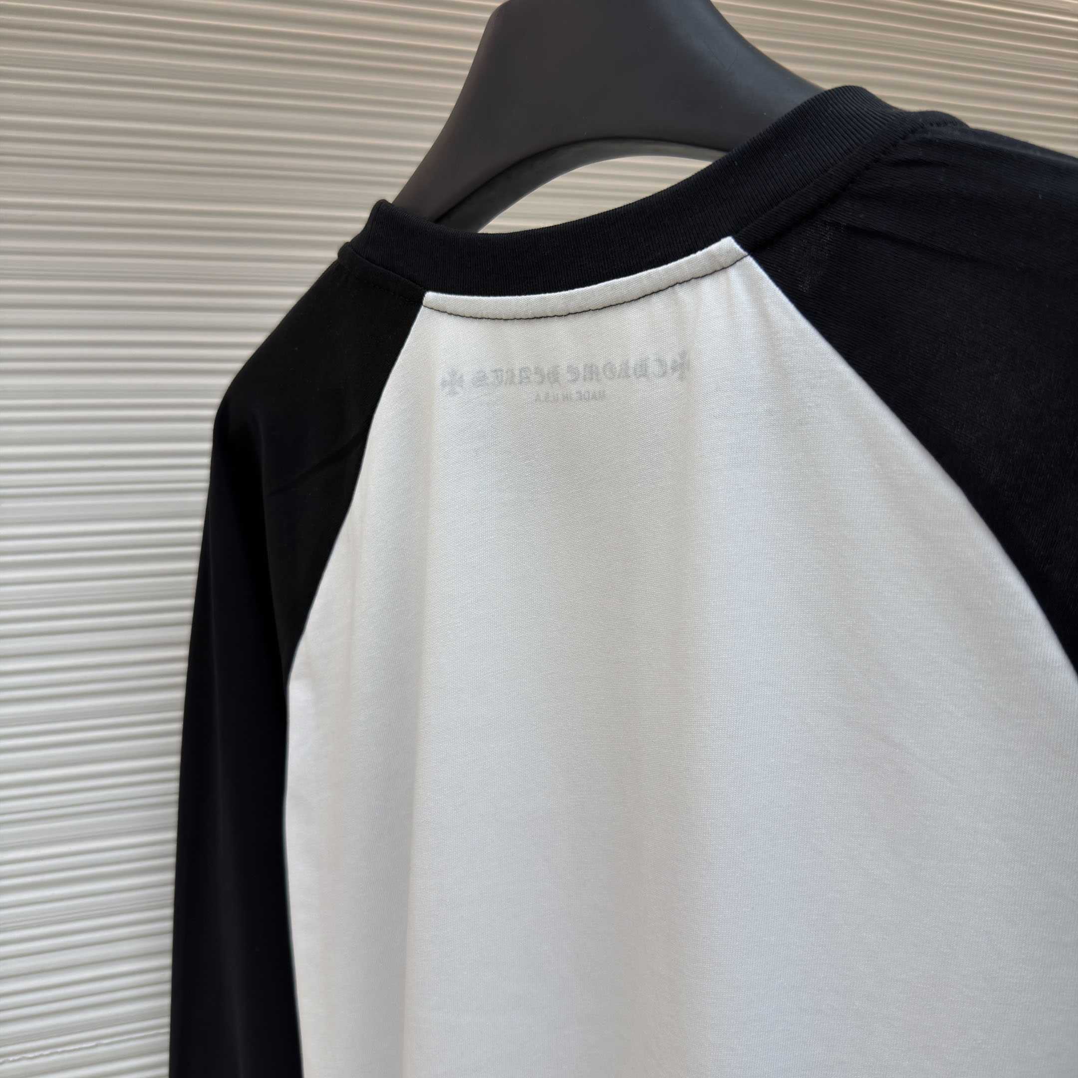 Chrome Hearts  Horseshoe Neck Logo Raglan T-Shirt - DesignerGu
