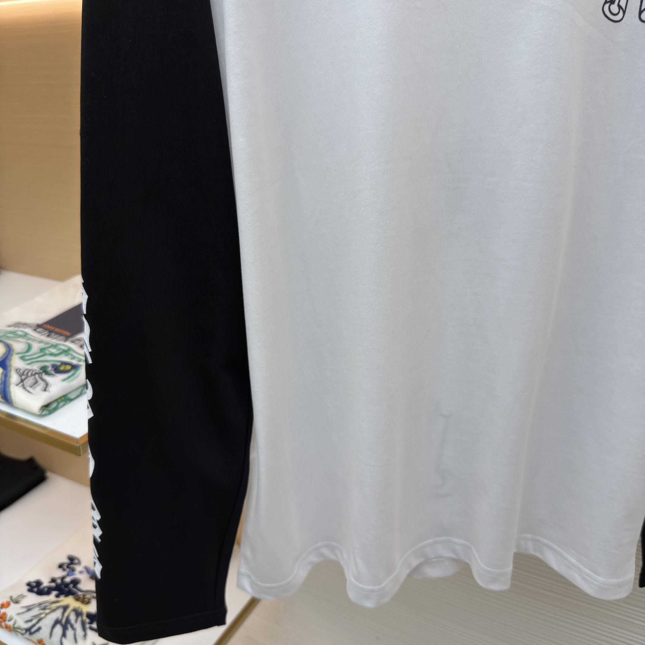 Chrome Hearts  Horseshoe Neck Logo Raglan T-Shirt - DesignerGu