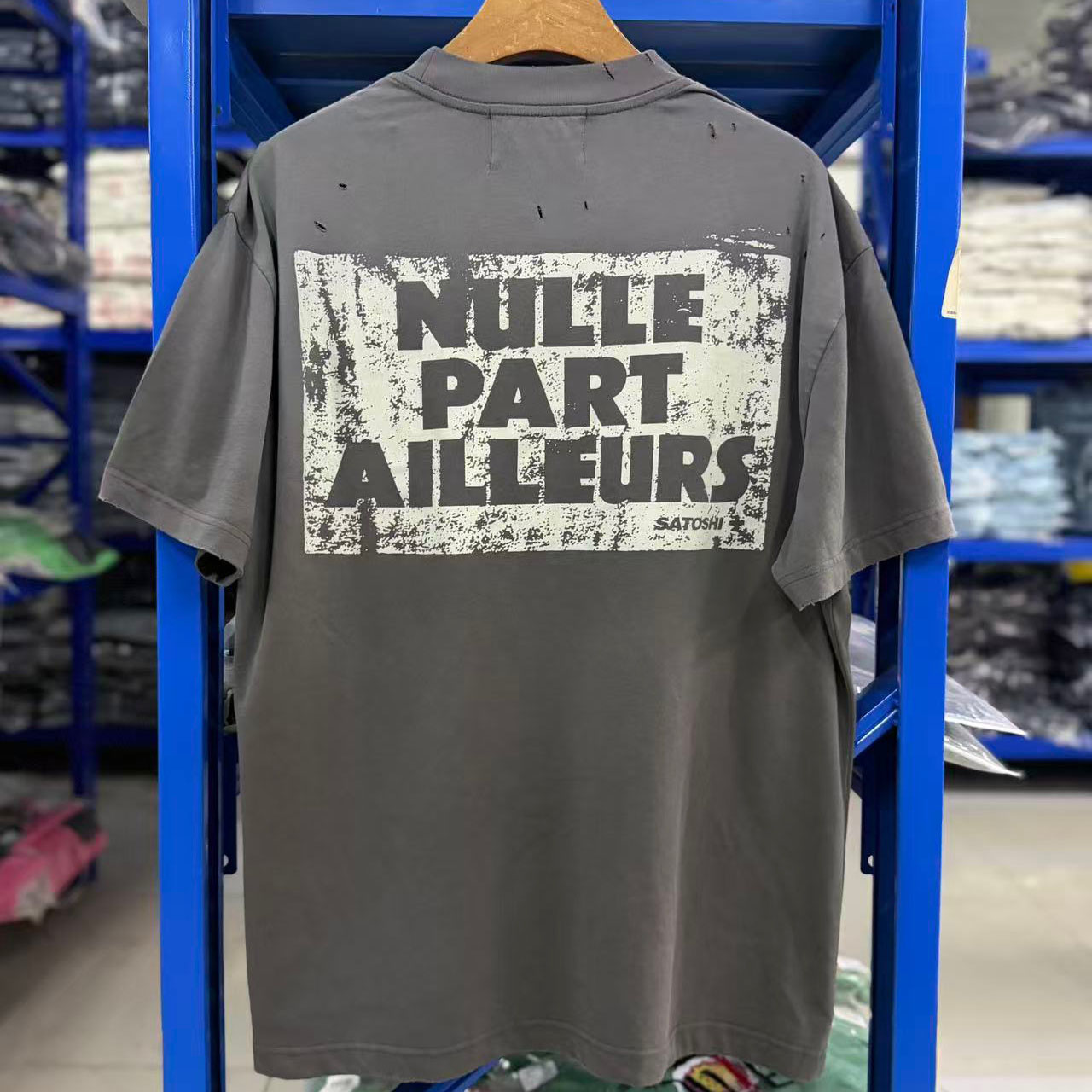 Satoshi Nakamoto Graphic Raw-Cut T-shirt - DesignerGu