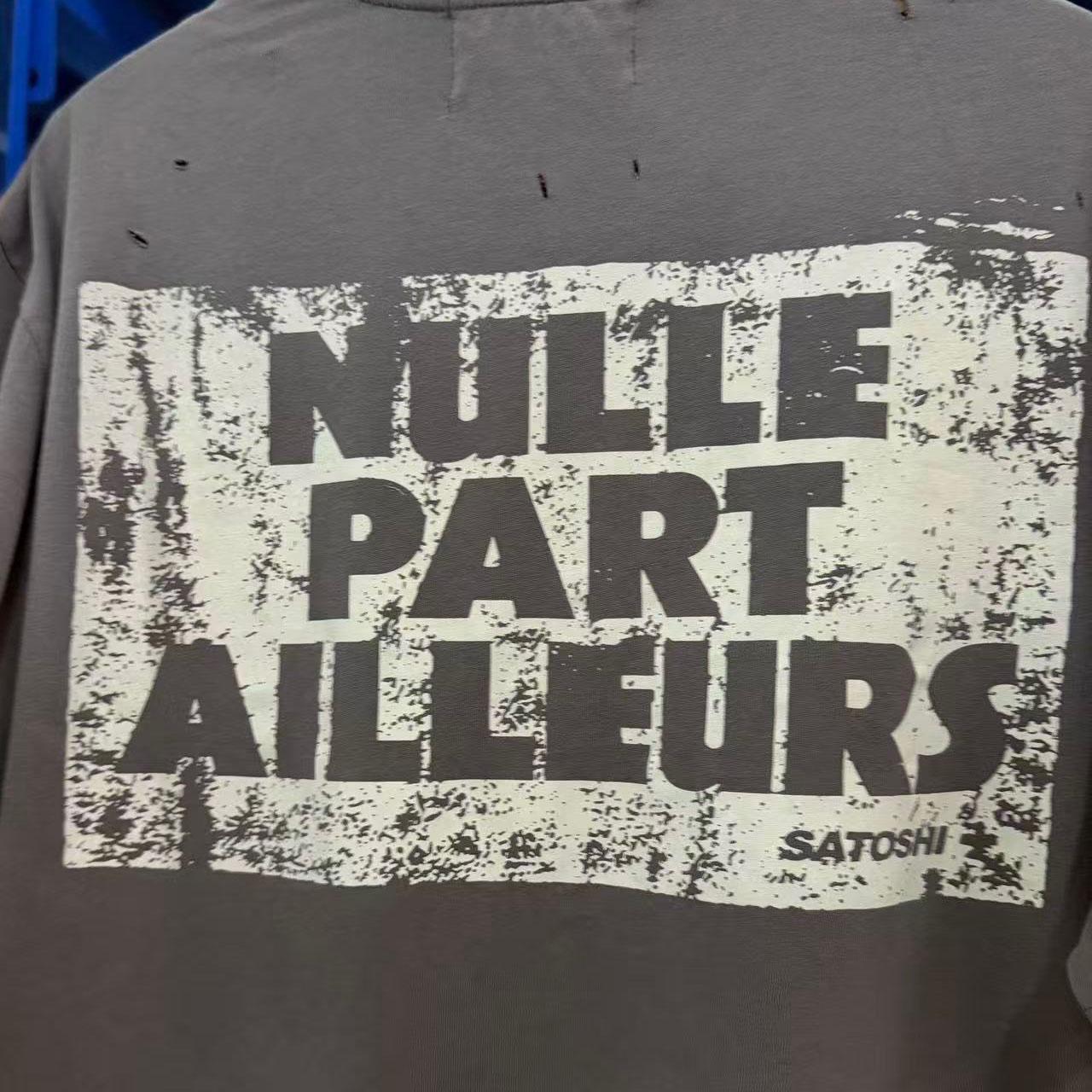 Satoshi Nakamoto Graphic Raw-Cut T-shirt - DesignerGu