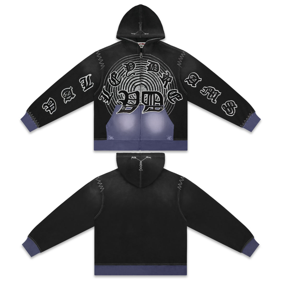 Vale Forever Hypnotiq Zip-Up Hoodie - DesignerGu