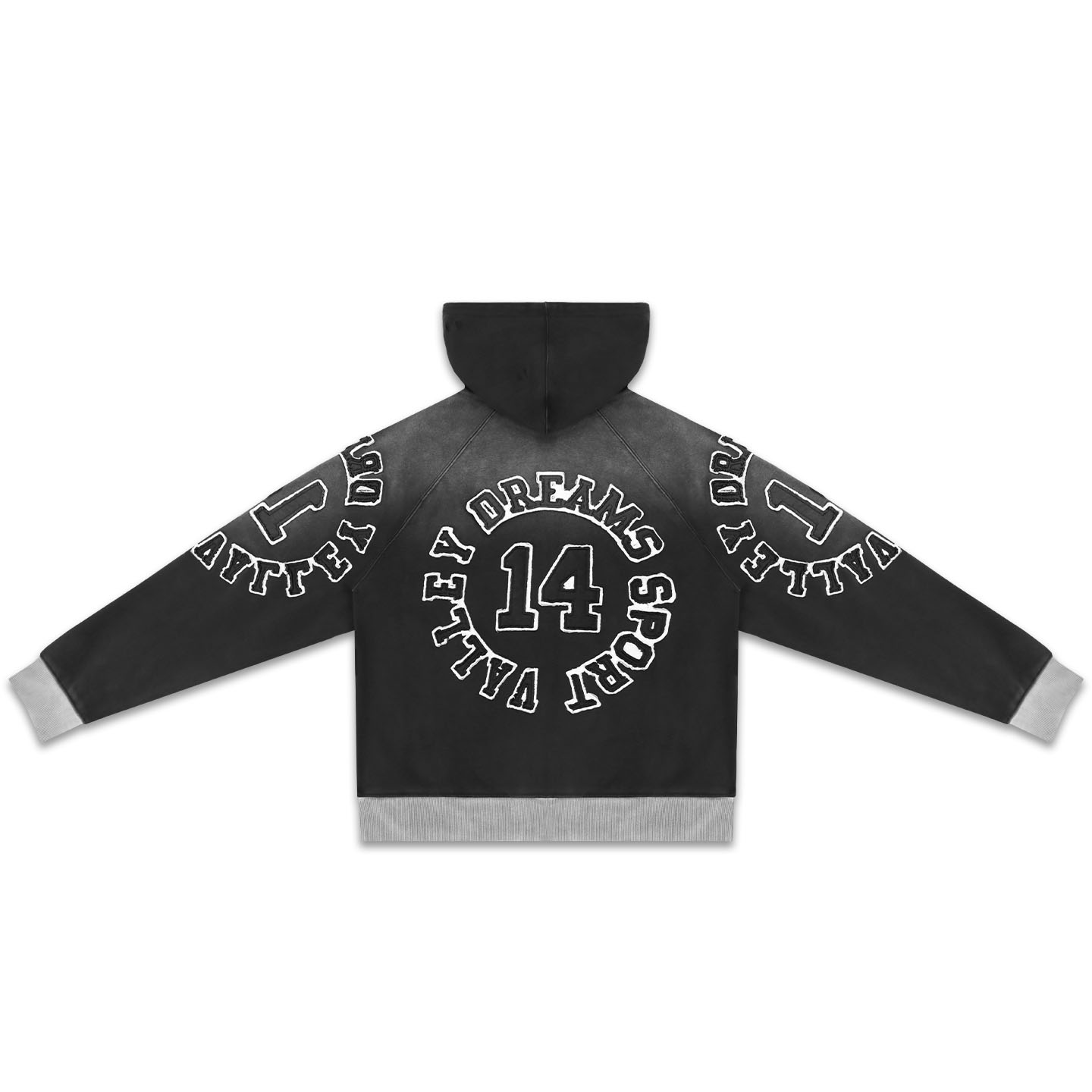Vale Forever Anthem Zip Up Hoodie 'Black' - DesignerGu