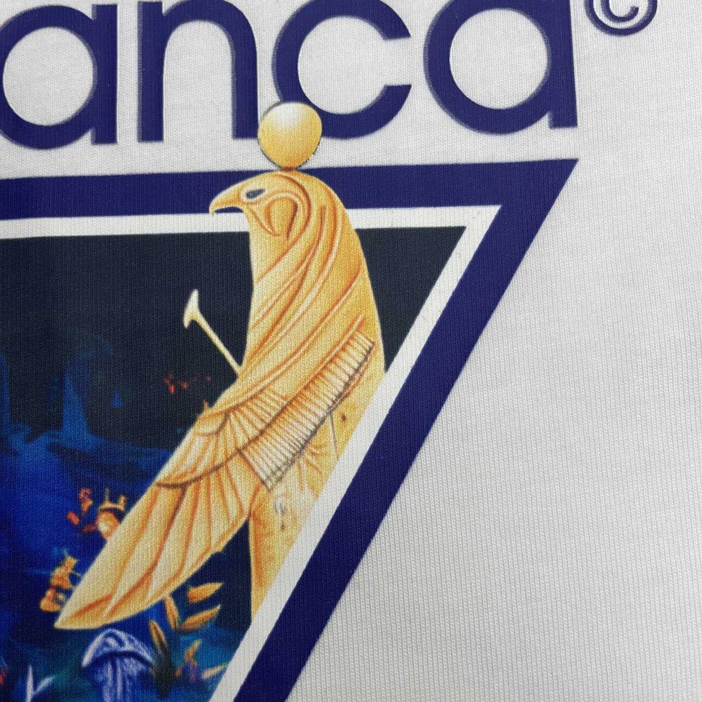 Casablanca White Monde Perdu Tennis Club Icon Short Sleeve T‑Shirt C1189 - DesignerGu