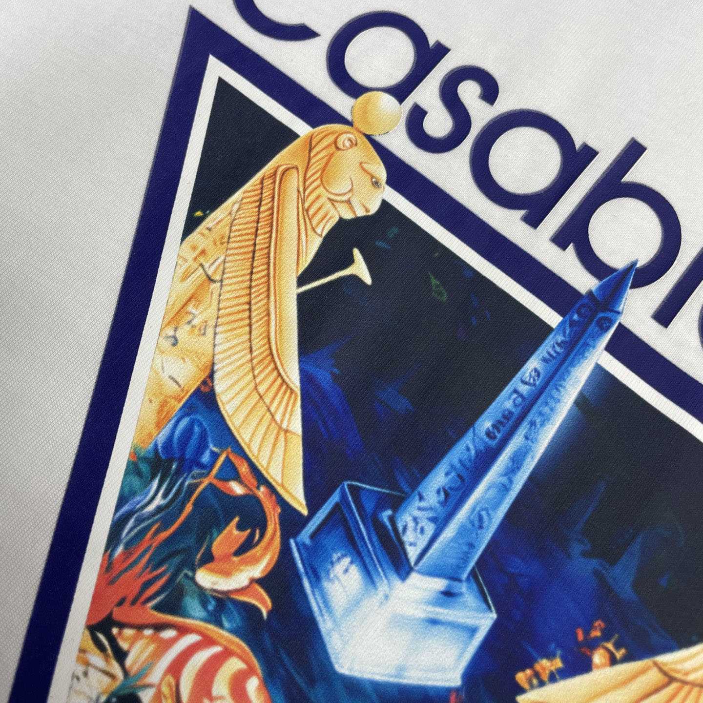 Casablanca White Monde Perdu Tennis Club Icon Short Sleeve T‑Shirt C1189 - DesignerGu