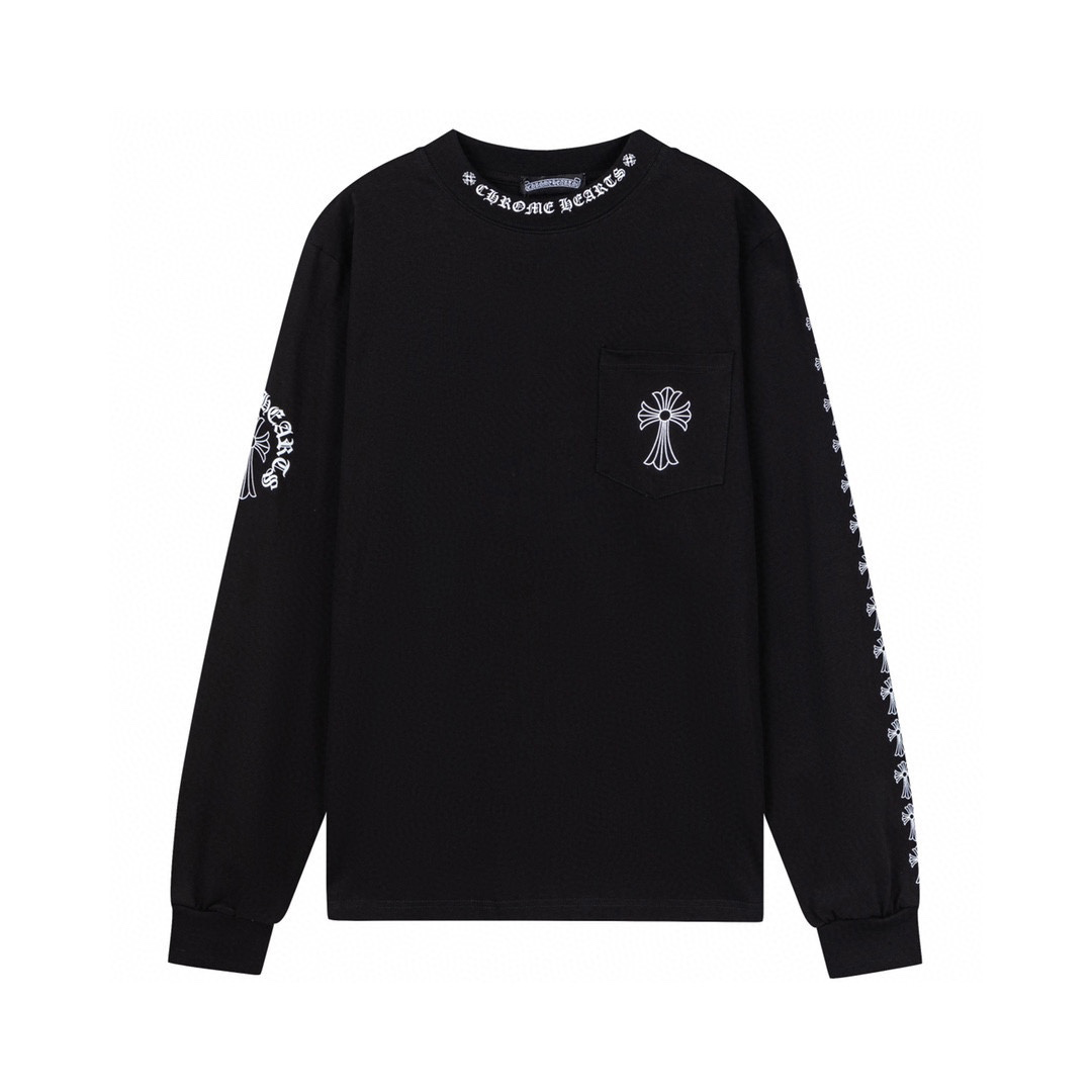Chrome Hearts Long Sleeve Shirt 'Black' - DesignerGu