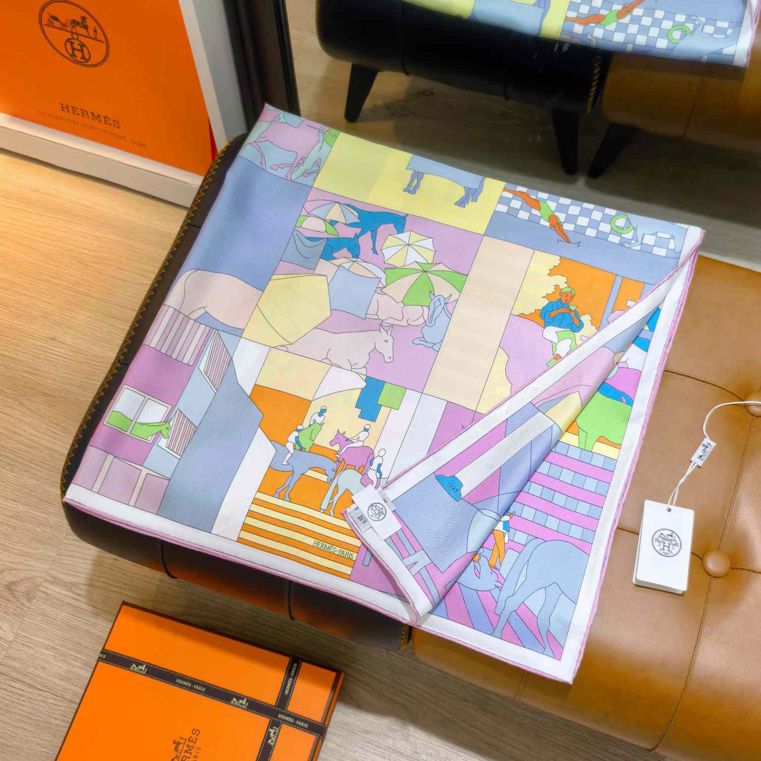 Hermes Mon Cheval Et Moi Scarf 90 - DesignerGu