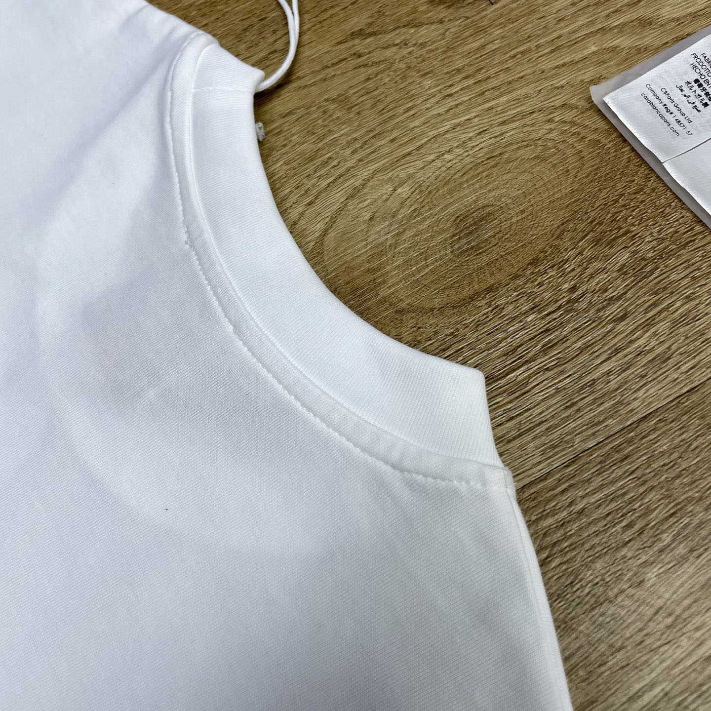 Casablanca White Casa Kaspia New York Short Sleeve T‑Shirt  C1185 - DesignerGu