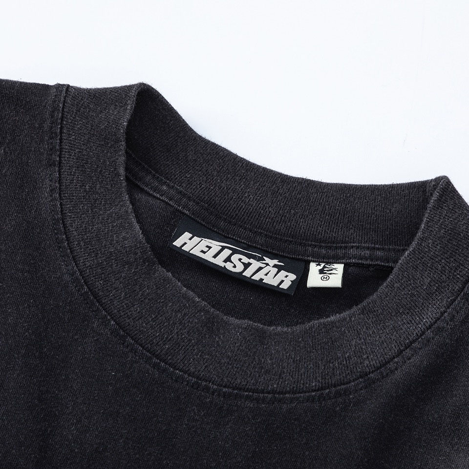 Hellstar Sports Core Gel Logo T-Shirt 'Black/Royal Blue' - DesignerGu