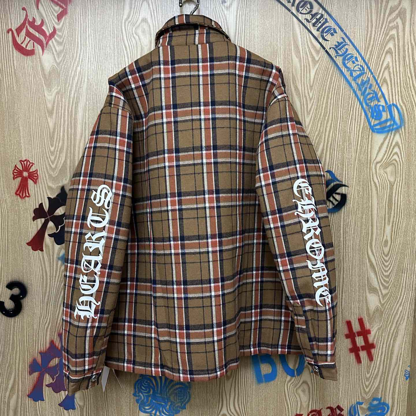 Chrome Hearts Padded Flannel Shirt Jacket - DesignerGu