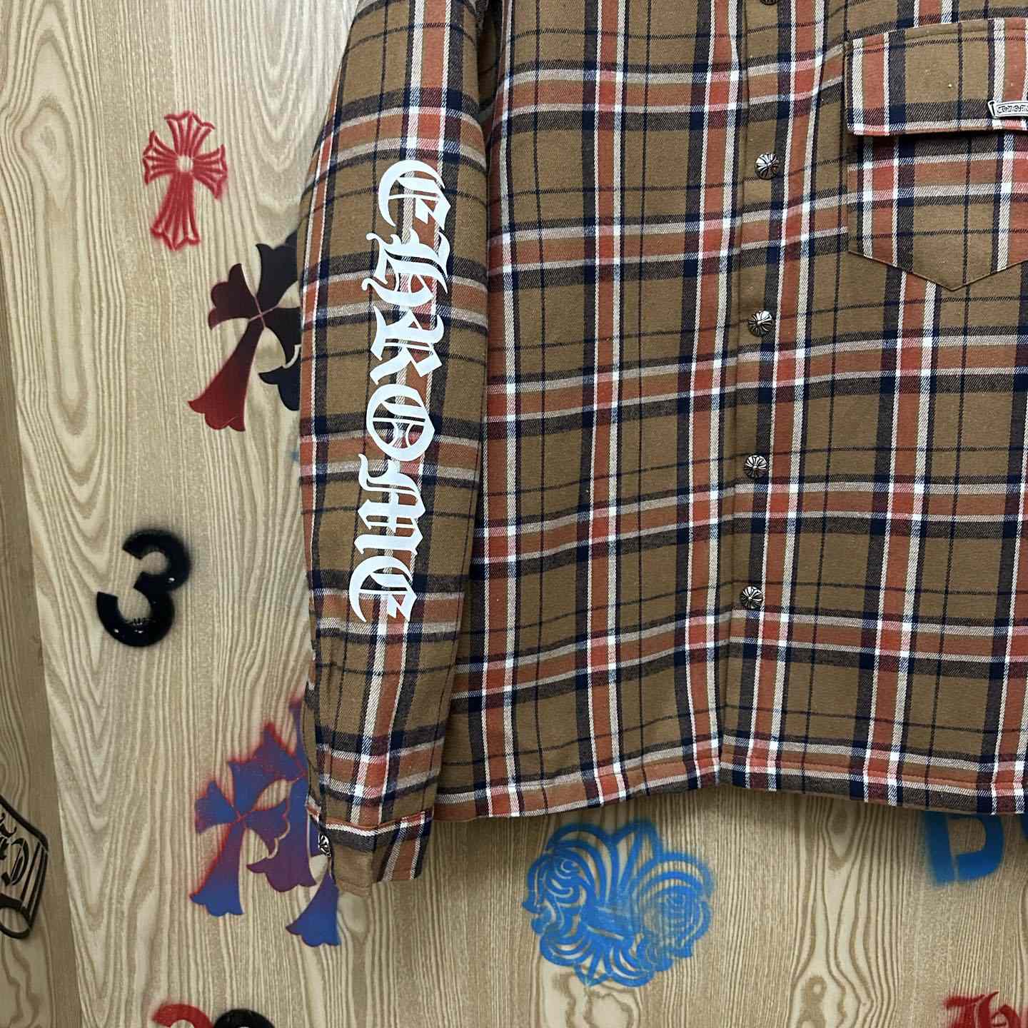Chrome Hearts Padded Flannel Shirt Jacket - DesignerGu