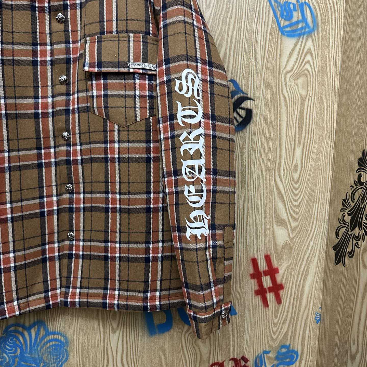 Chrome Hearts Padded Flannel Shirt Jacket - DesignerGu