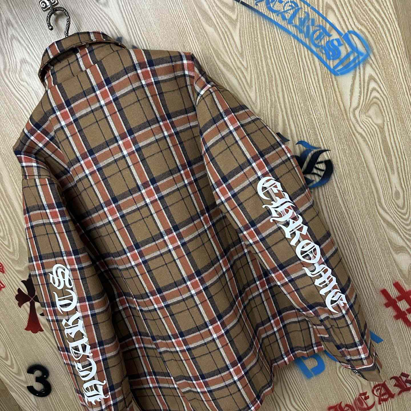Chrome Hearts Padded Flannel Shirt Jacket - DesignerGu