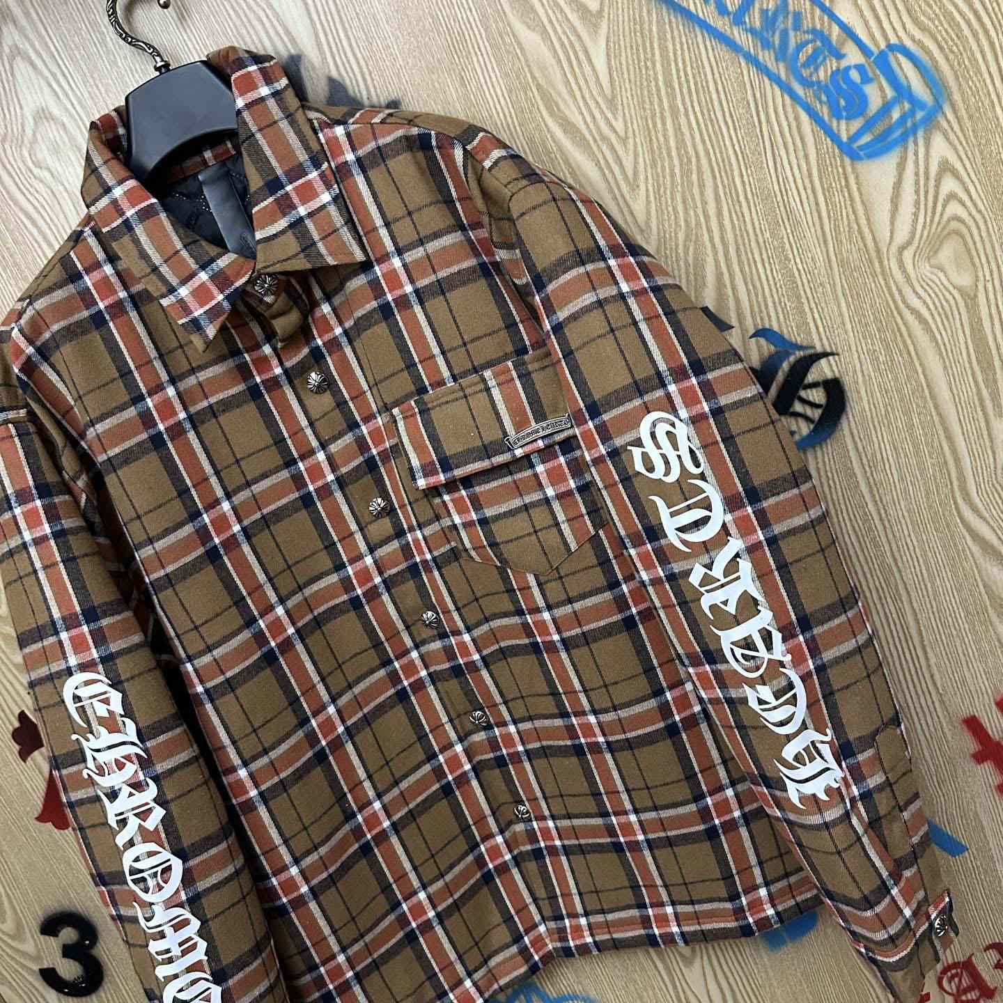 Chrome Hearts Padded Flannel Shirt Jacket - DesignerGu
