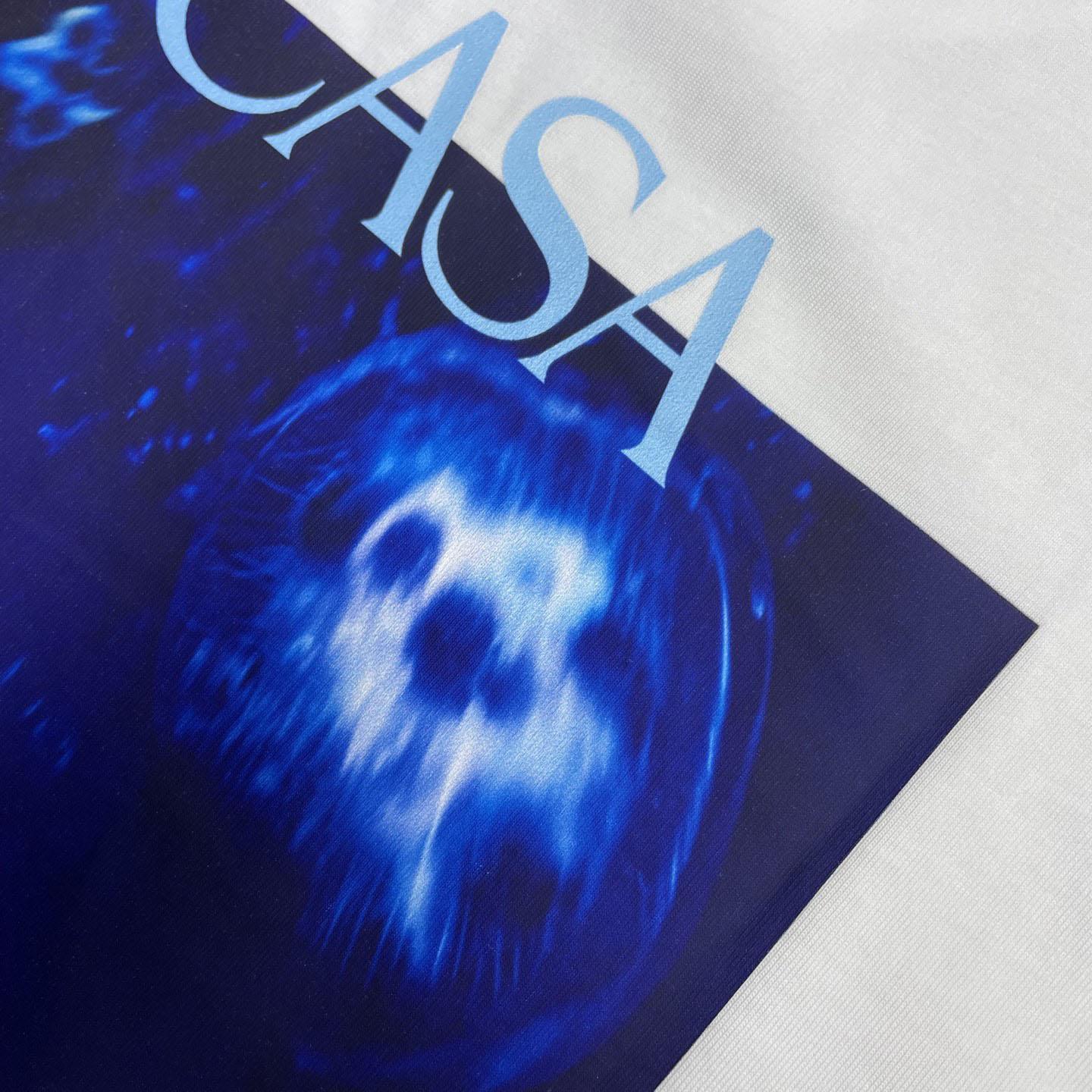 Casablanca White Meduse Short Sleeve T‑Shirt C1191 - DesignerGu