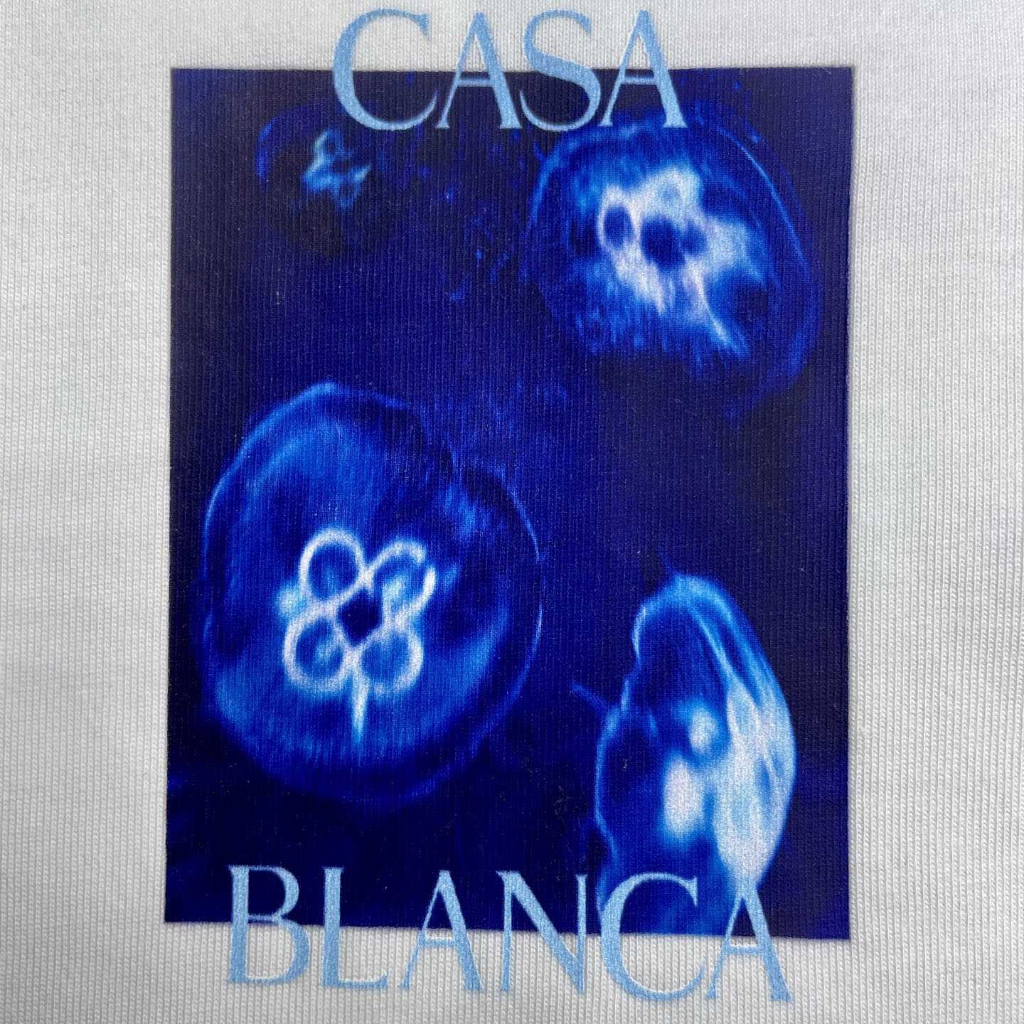Casablanca White Meduse Short Sleeve T‑Shirt C1191 - DesignerGu