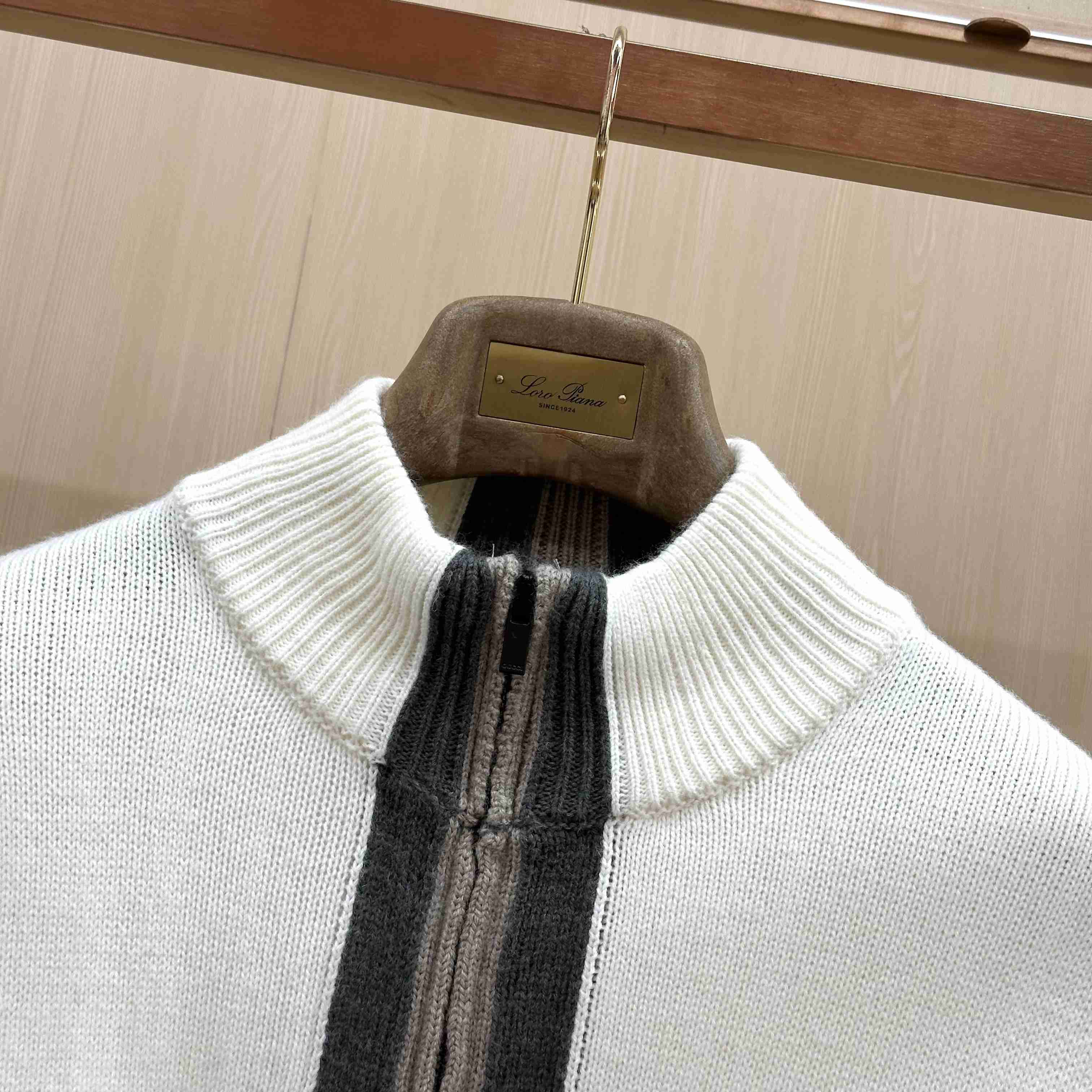 Gucci  Knit Wool Sweater With Muted Web - DesignerGu