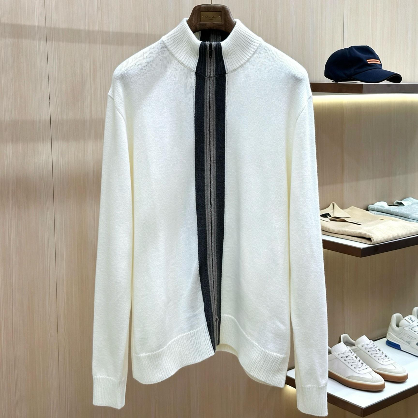 Gucci  Knit Wool Sweater With Muted Web - DesignerGu